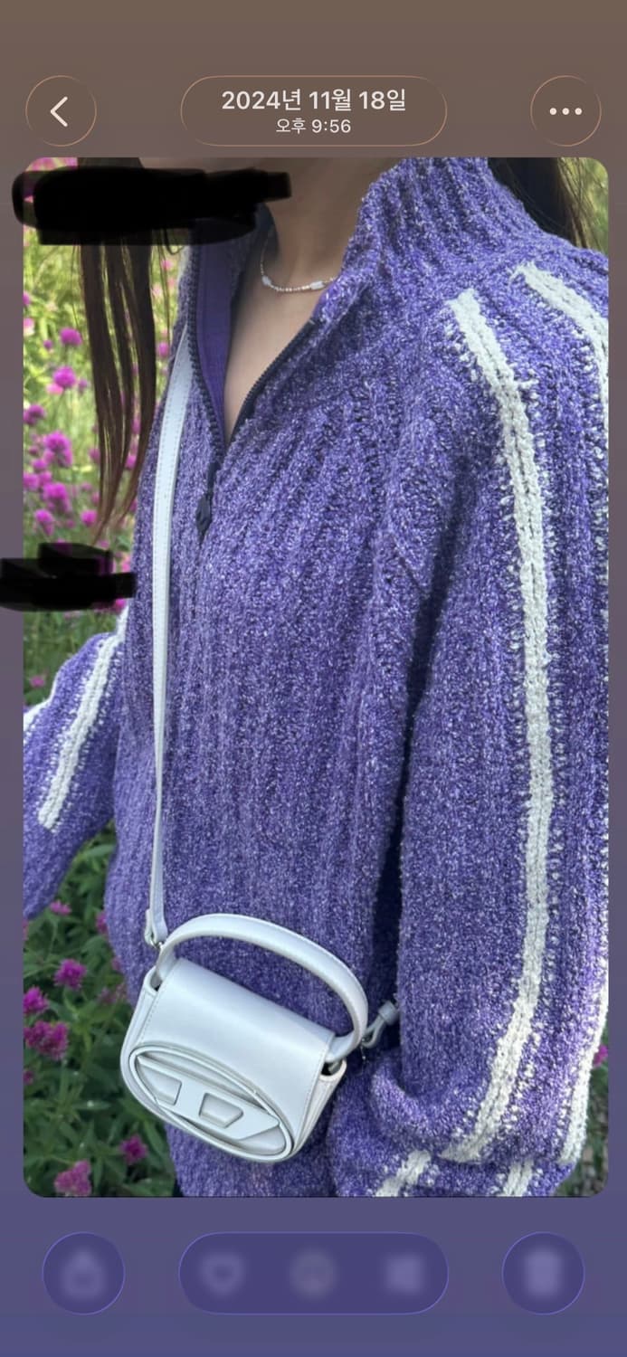 오픈와이와이 open yy 하프집업니트 (보라) 상품이미지1