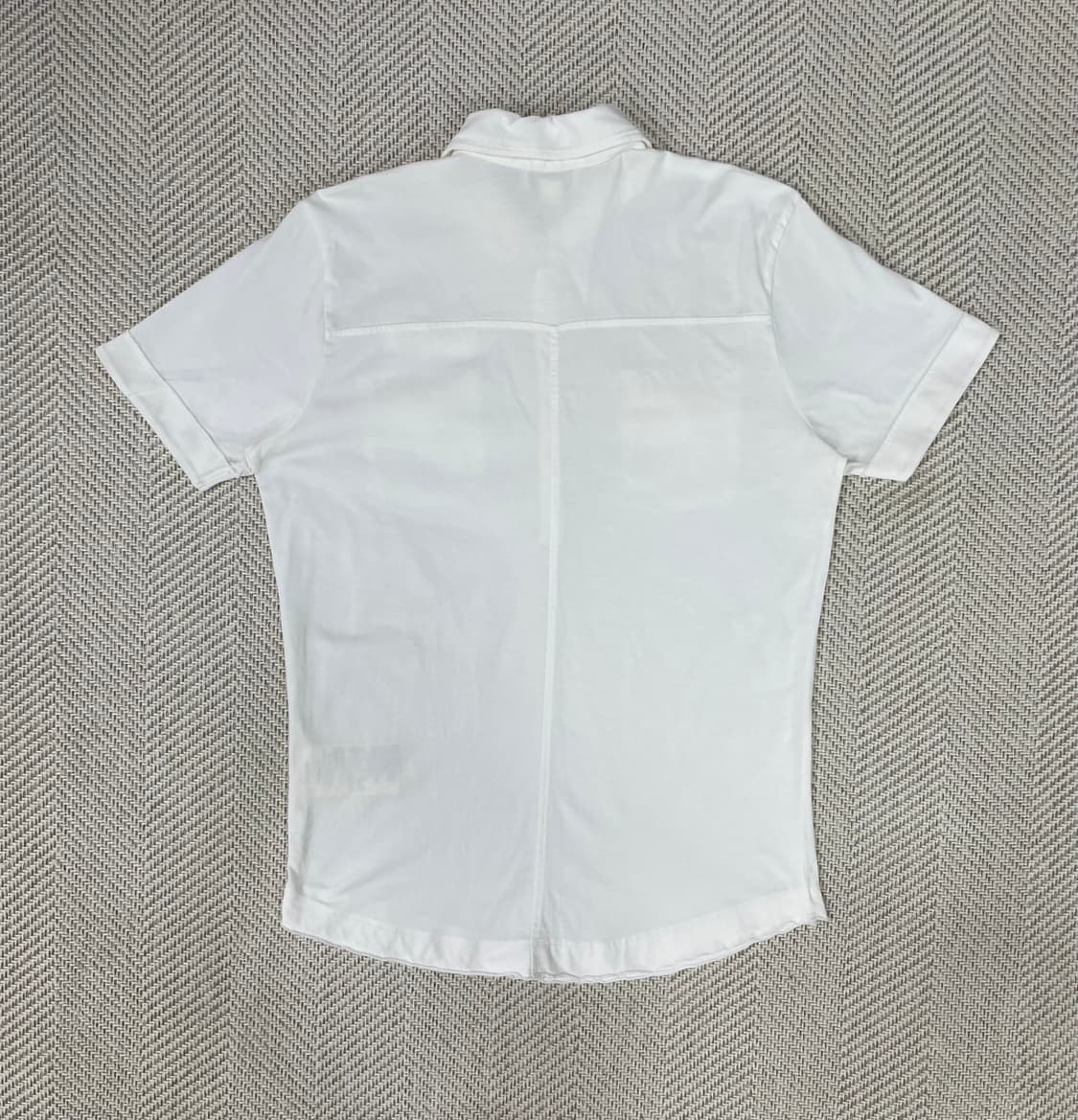 디젤 화이트 포켓 반팔 카라티 흰색 S 상품이미지2