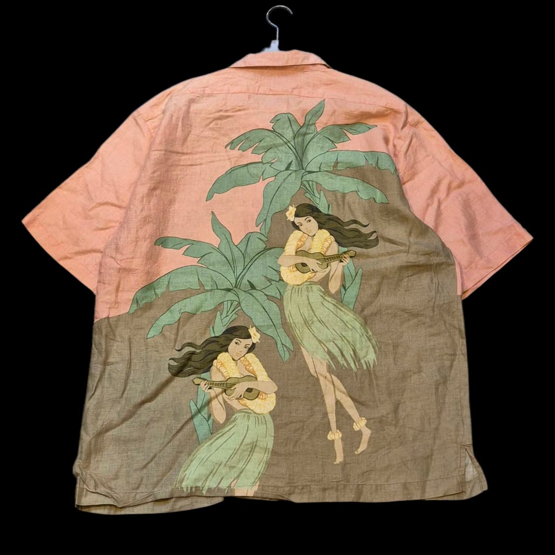 (L~XL)USA 하와이안 린넨 반팔셔츠  상품이미지2