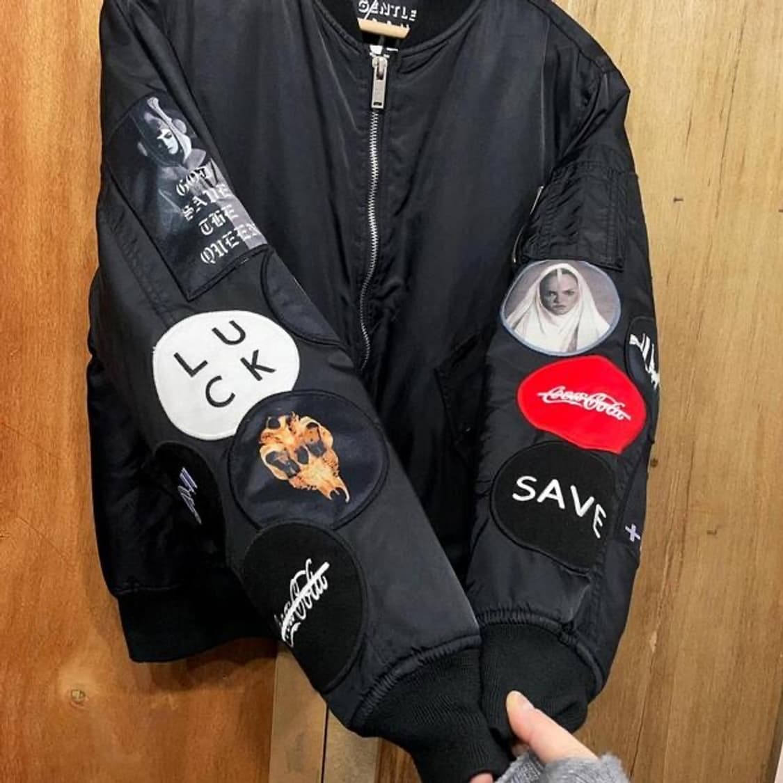 Mr.Gentle W 패치워크 ma-1 자켓 (M) 상품이미지3