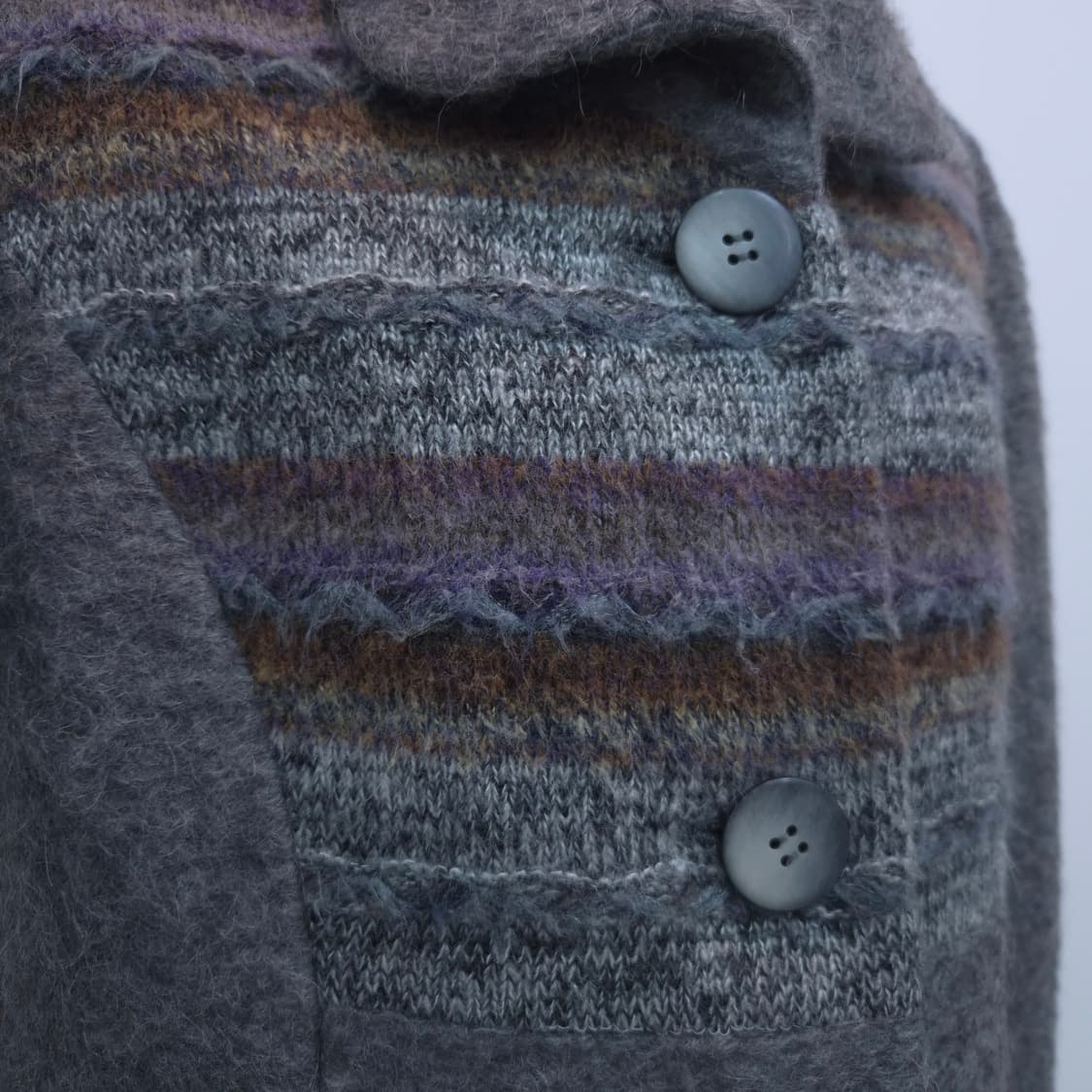 그레이 모헤어 울 코트 상품이미지7