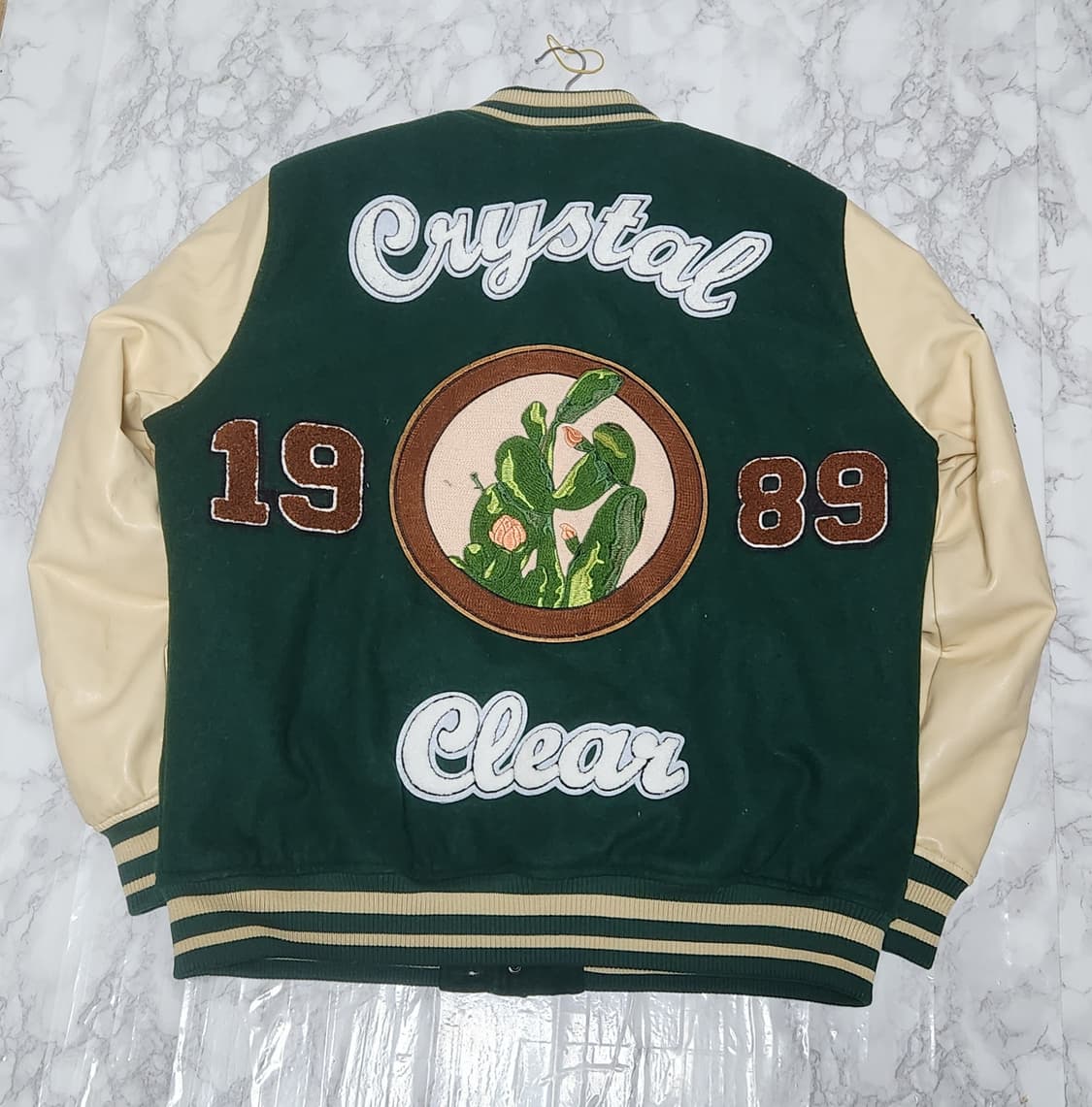 자라 딥그린 빅로고 바시티 야구 점퍼 자켓 상품이미지2