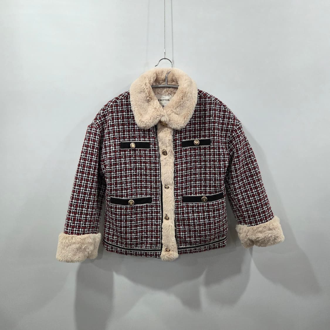 베네통 트위드 자켓 145  상품이미지1