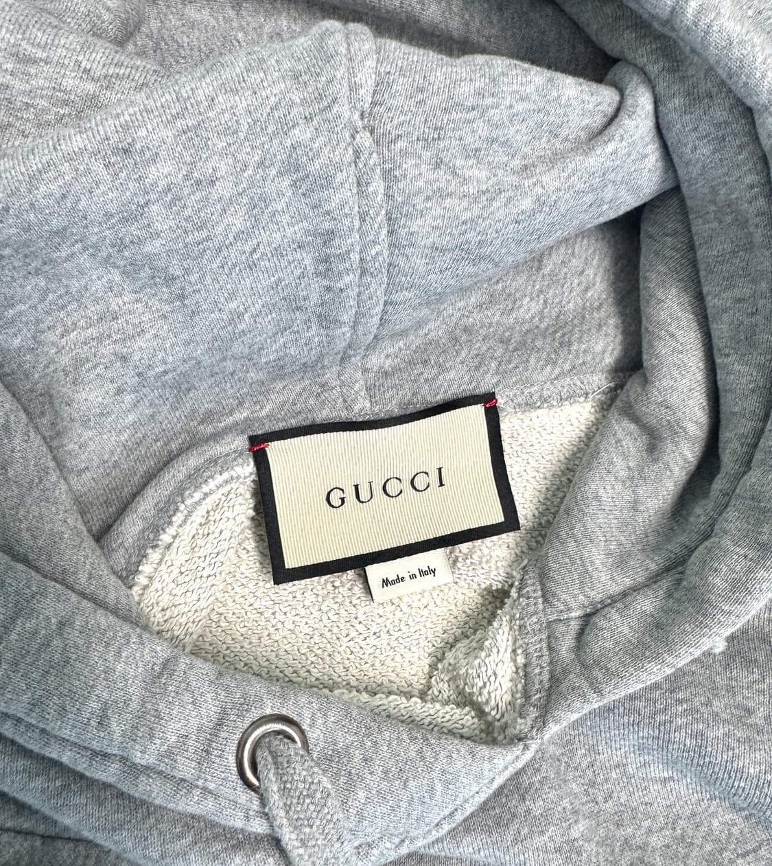 GUCCI 구찌 그래곤 자수 그레이 후드티셔츠 S 상품이미지5