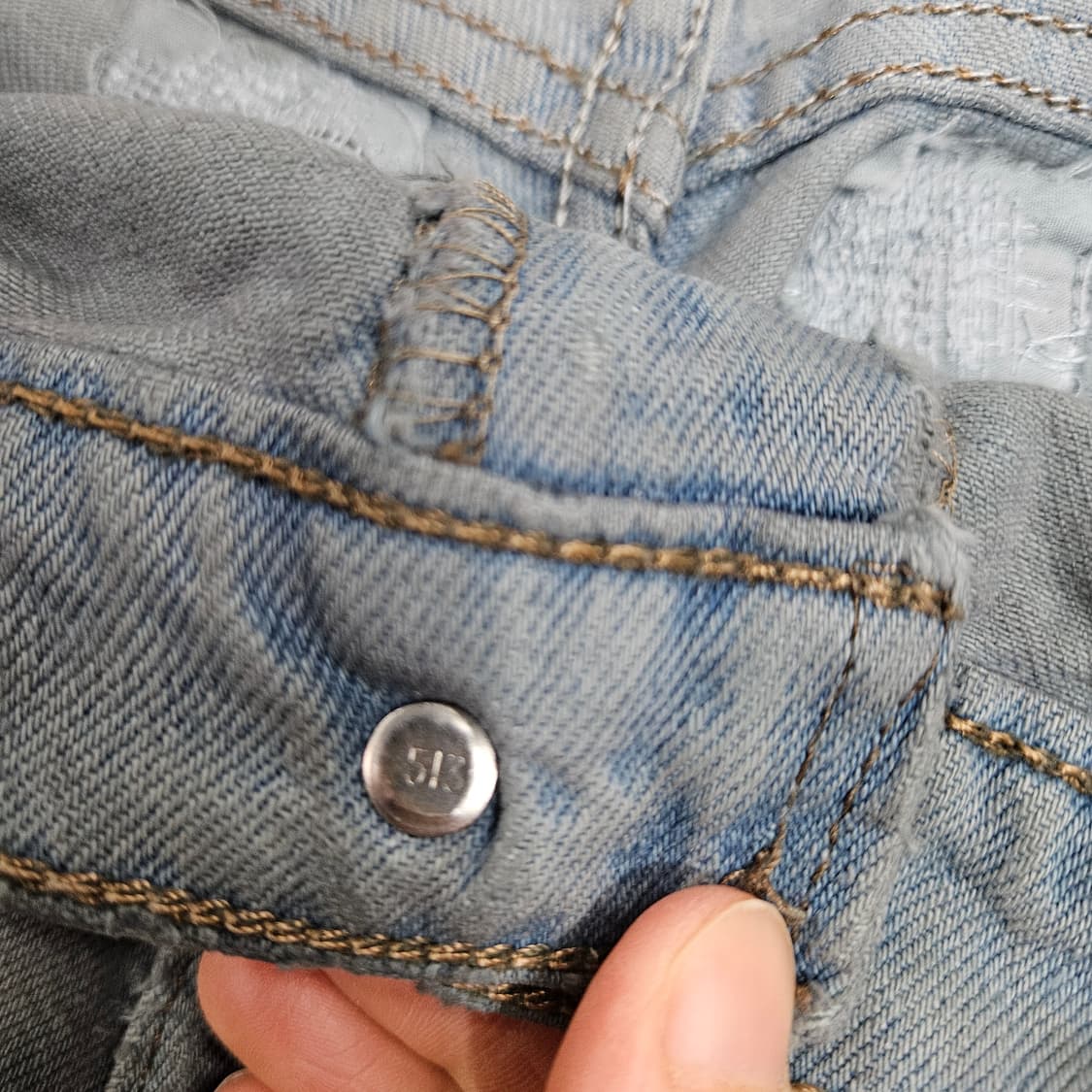 90s 리바이스 페인팅 실버탭 데님 31 32 Made in USA 상품이미지10