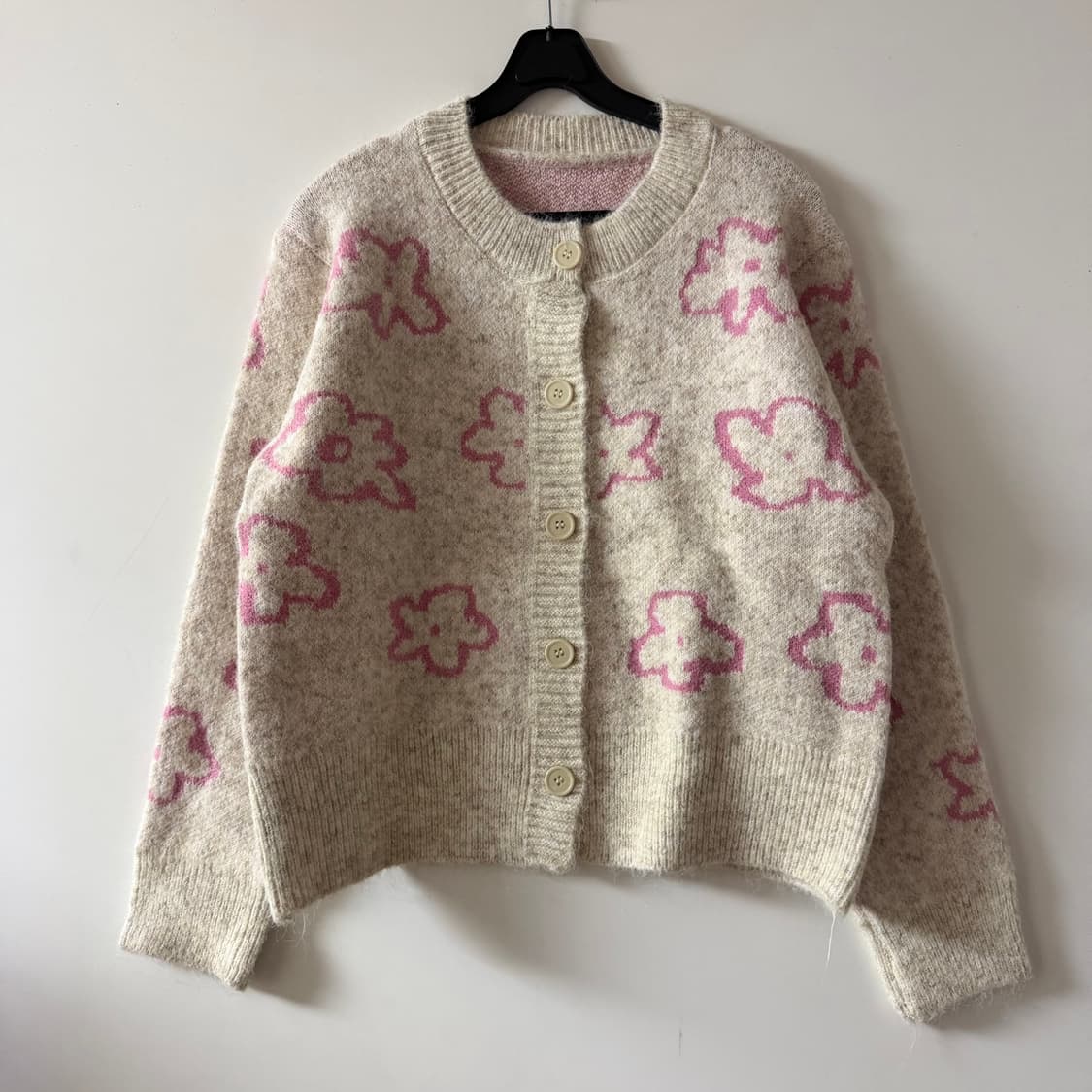 새상품 여자 플라워 니트 가디건 상품이미지1