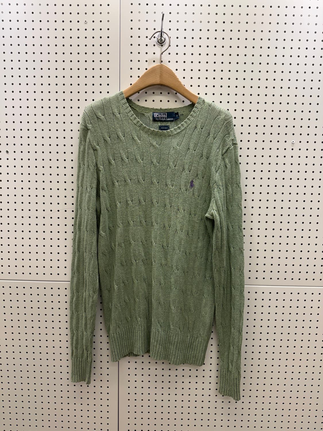 폴로 랄프로렌 퍼플 포니 케이블 니트 U270 상품이미지2