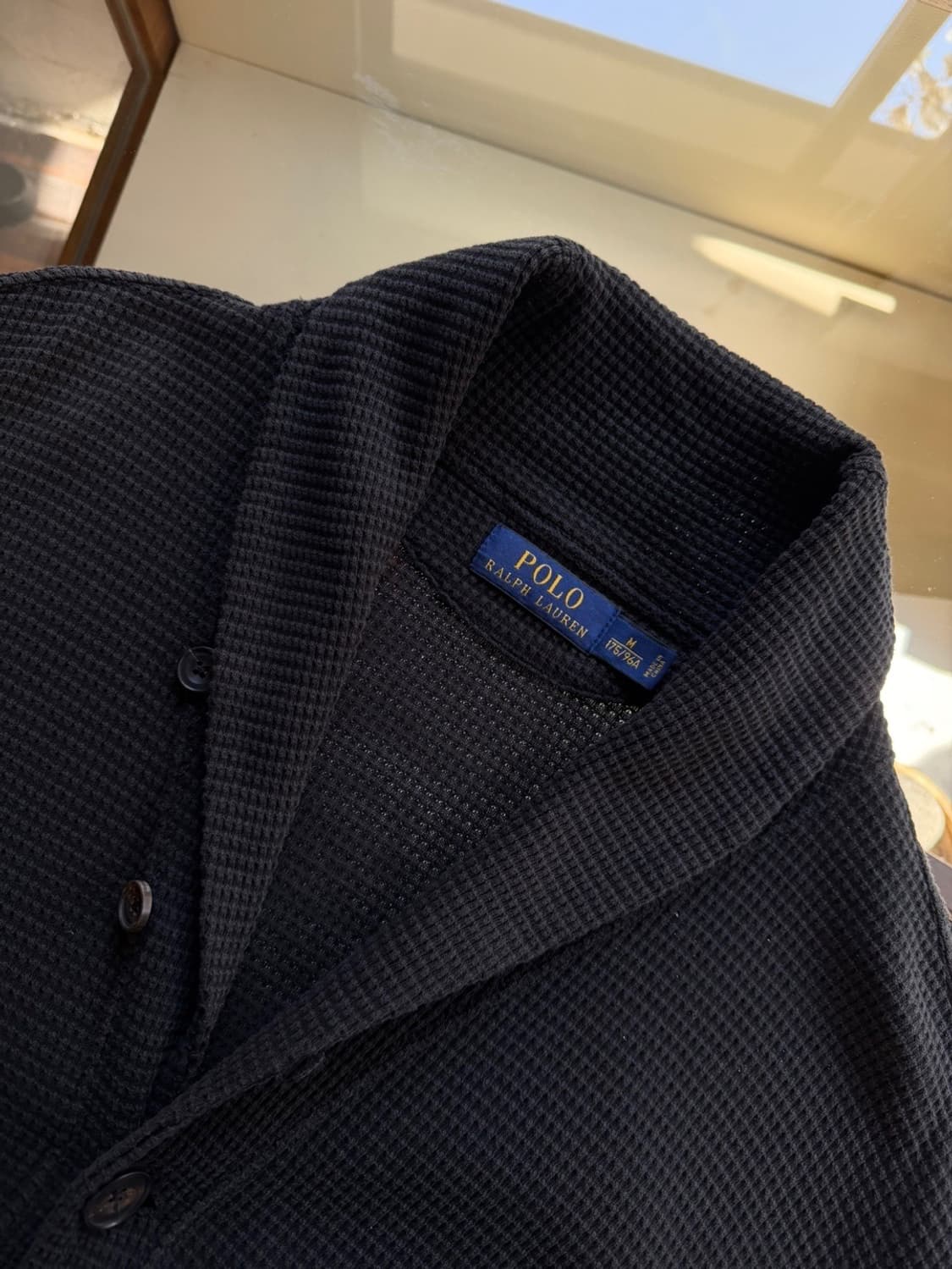 폴로 랄프로렌 와플 패브릭 숄칼라 가디건 100 상품이미지8