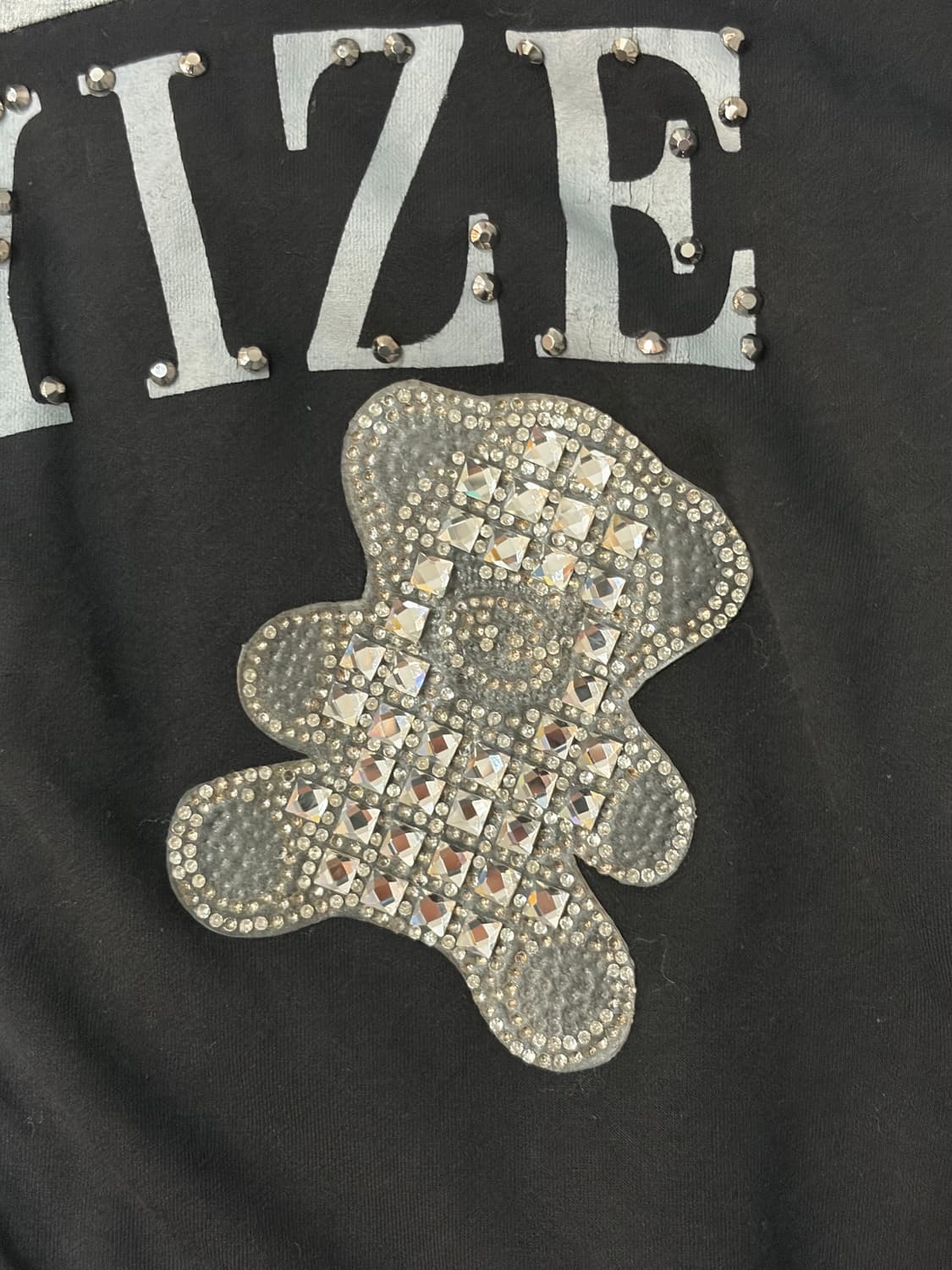 Y2K lettering cubic bear hoodie zip up 상품이미지10