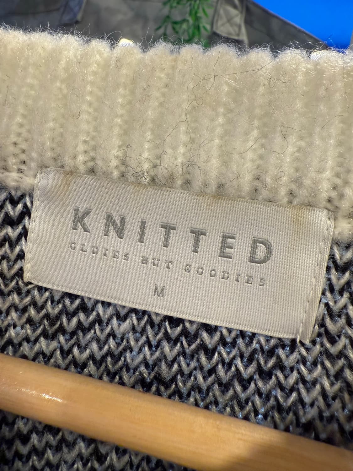 니티드 벌키 브러쉬 아가일 니트 상품이미지2