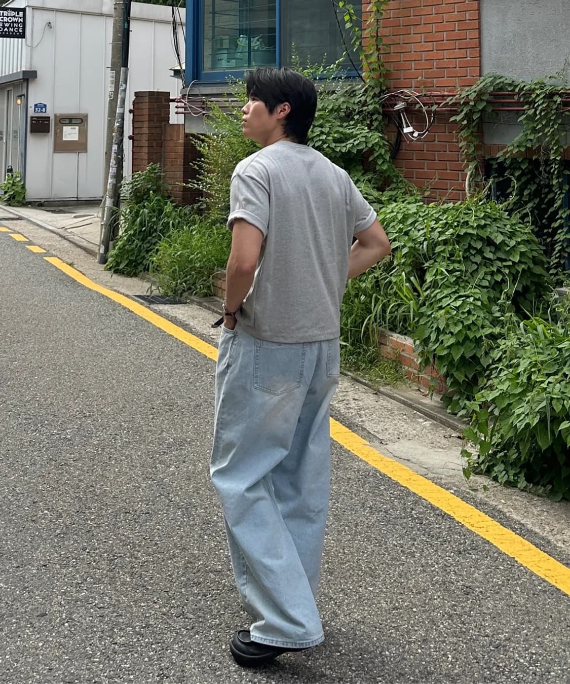 [0] 노운 연청 라이트 블루 데님 팬츠 청바지 상품이미지4