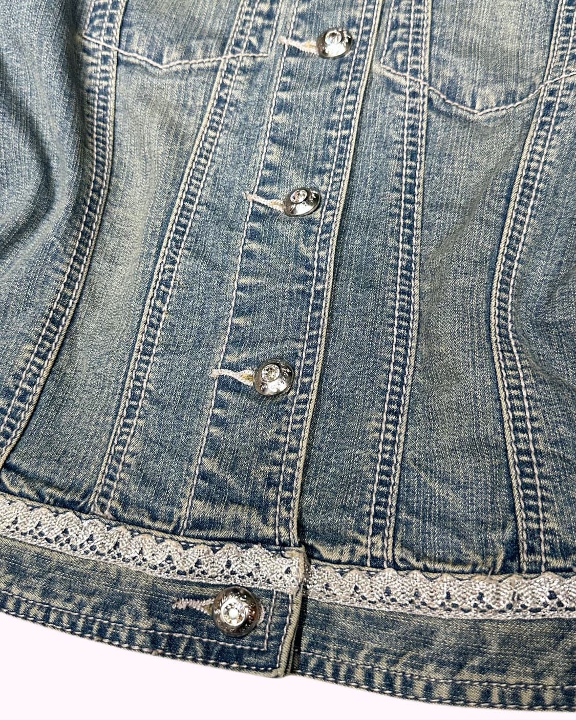 tiara cubic button denim jacket 상품이미지5