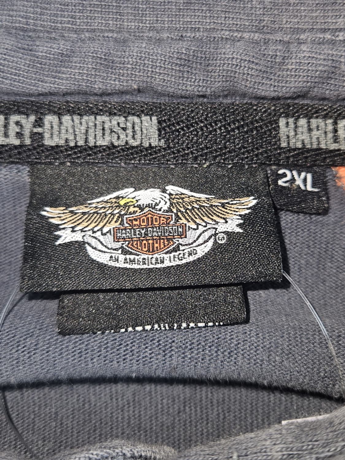 할리데이비슨 자수로고 래글런 럭비 티셔츠 ( 2XL ) / 10243 상품이미지9