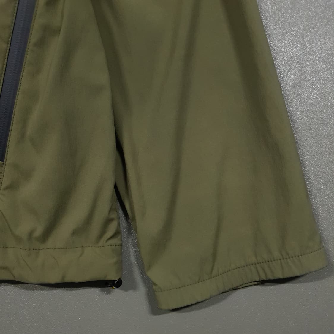 실측 L) 코오롱스포츠 방풍 추절 바람막이 스컬 프레이 아노락 자켓 카키 상품이미지4
