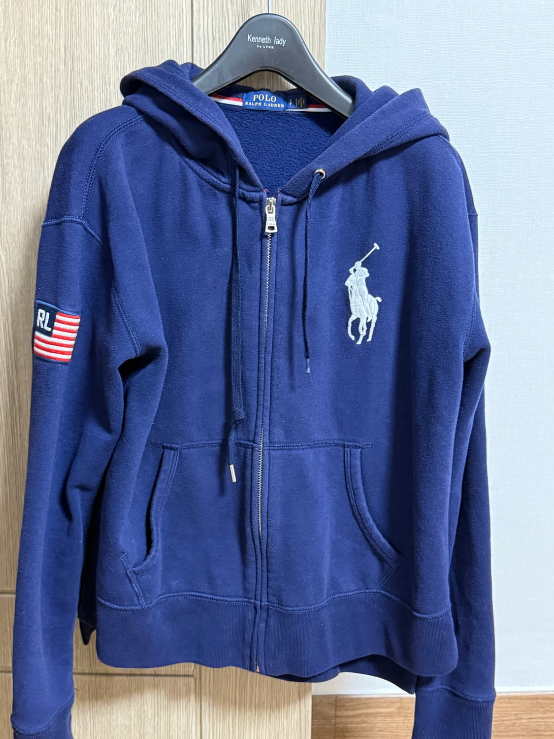 폴로 랄프로렌 네이비 후드집업 S 상품이미지1