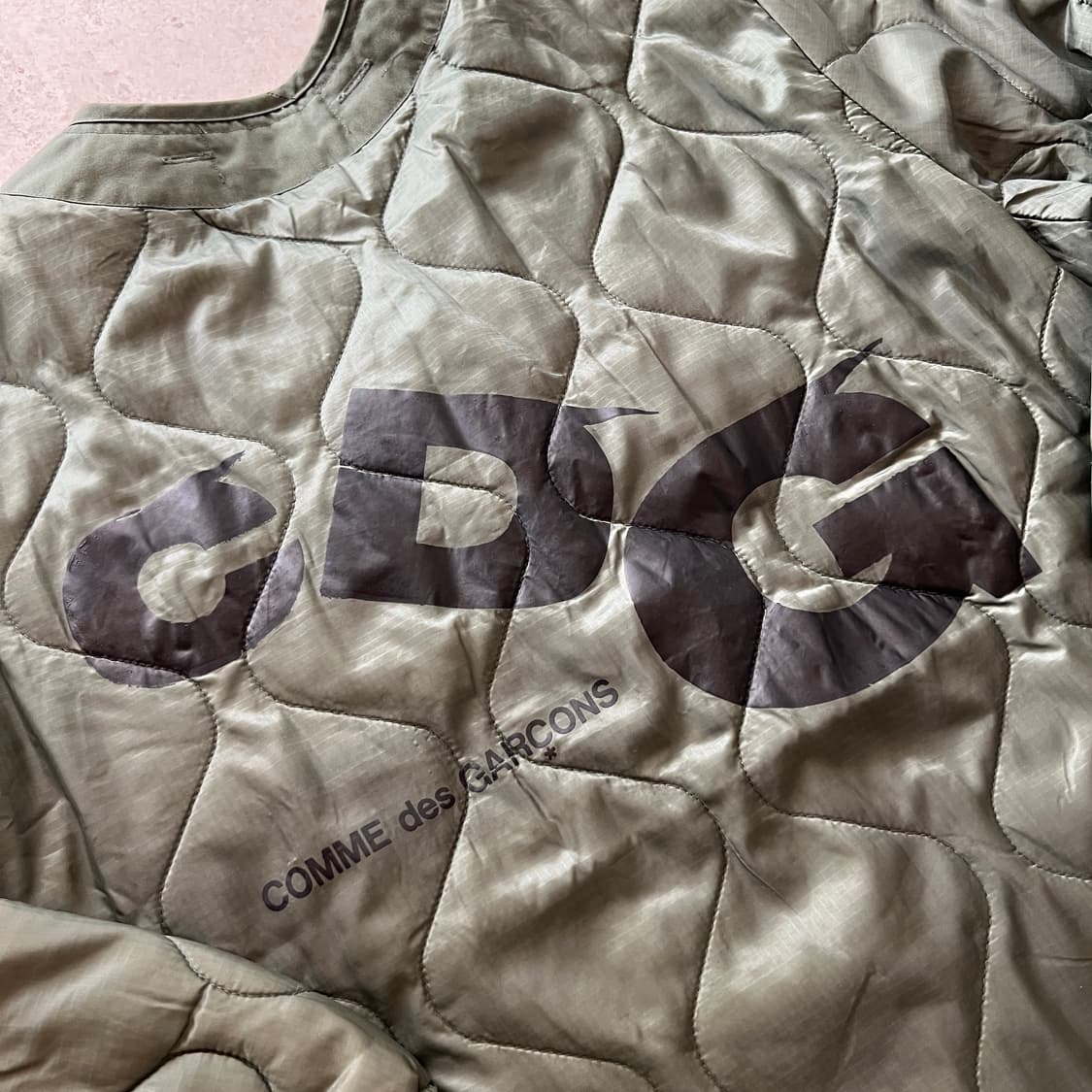 빈티지 00s CDG Alpha Industries 퀼팅 라이너 자켓 상품이미지3