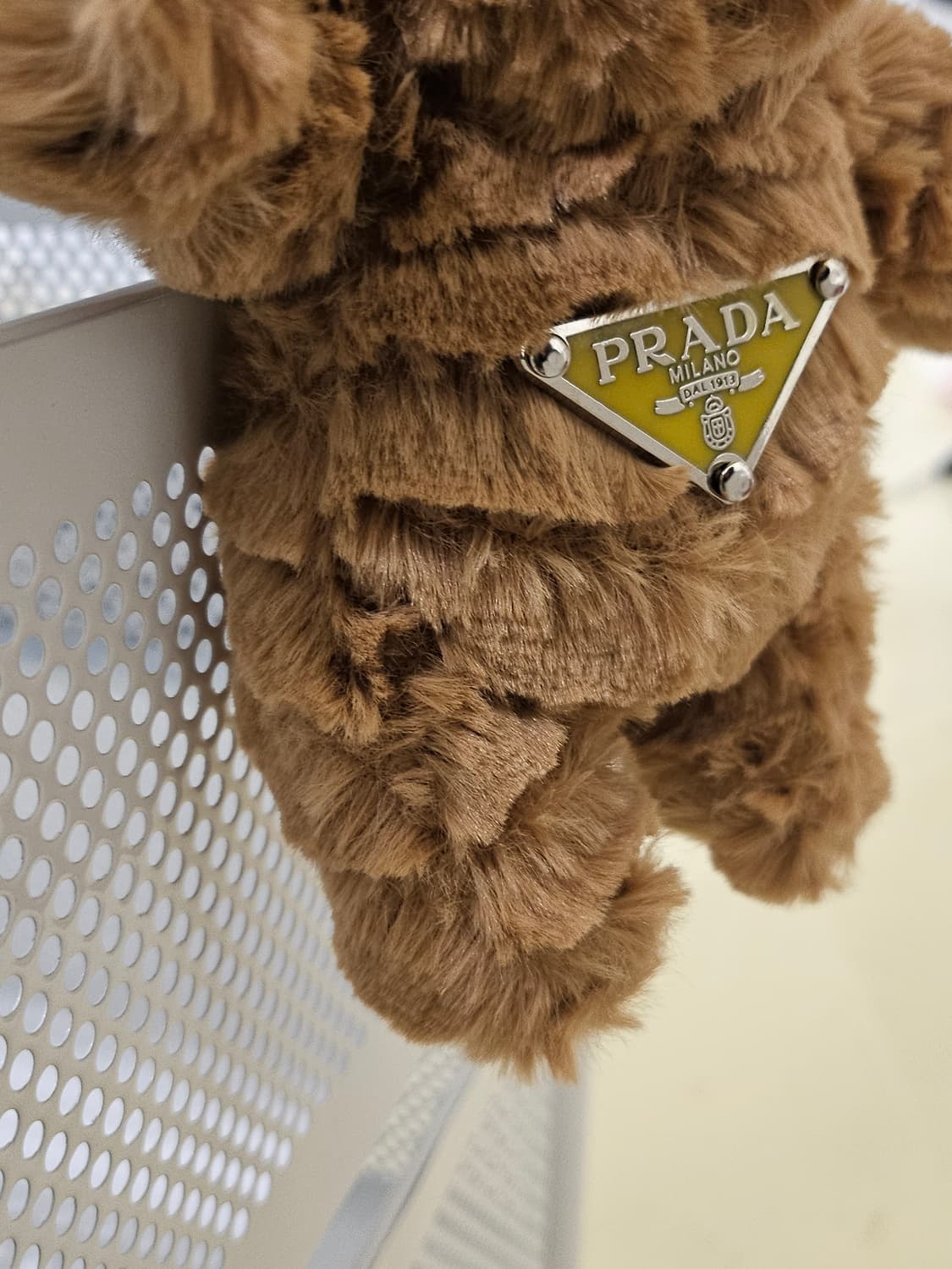 프라다 업사이클링 키링 커스텀 곰돌이 인형 상품이미지3