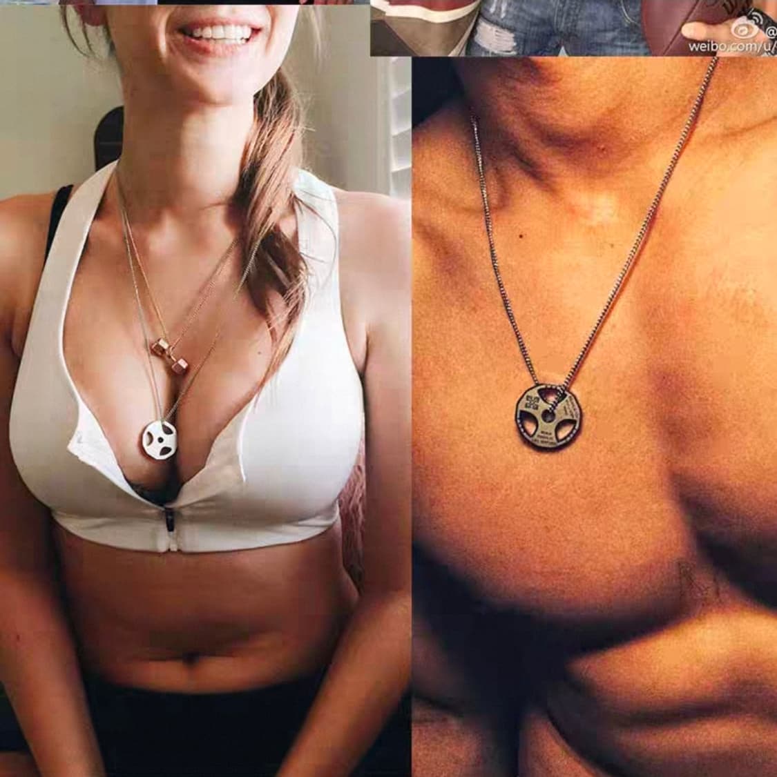 S925 바벨 플레이트 맞춤 각인 펜던트 상품이미지3