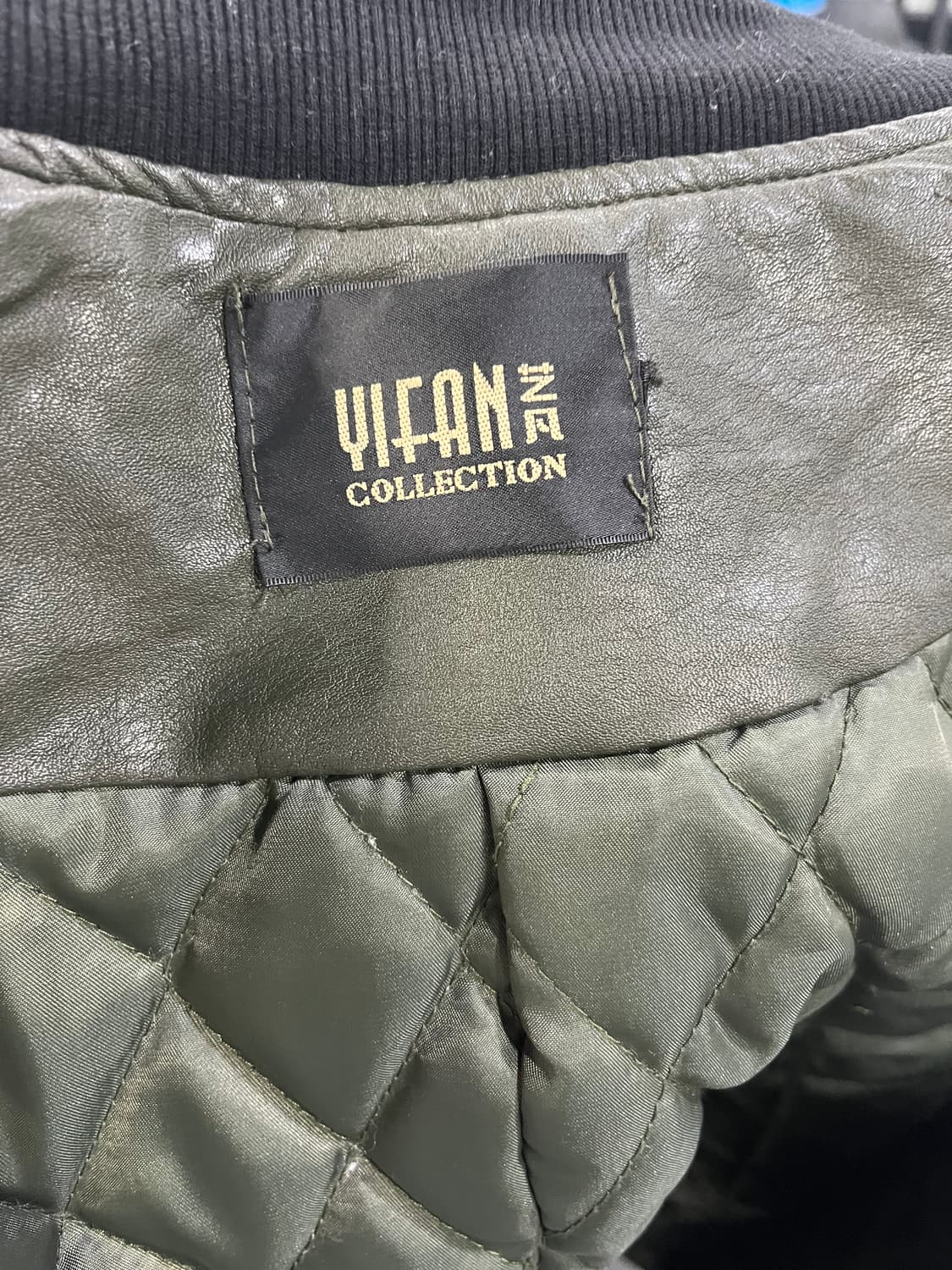 Cross leather hood jacket 상품이미지3