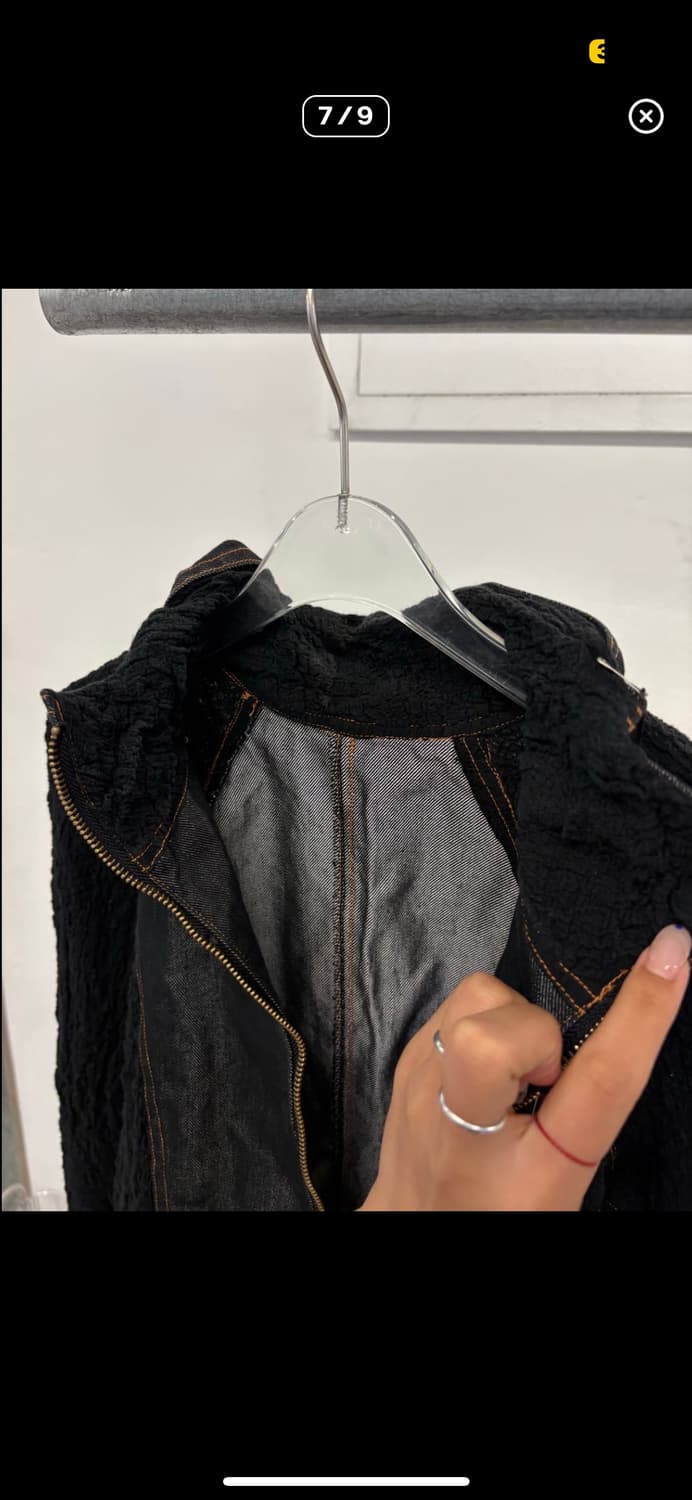 me Issey Miyake wrinkle denim zip up 상품이미지7