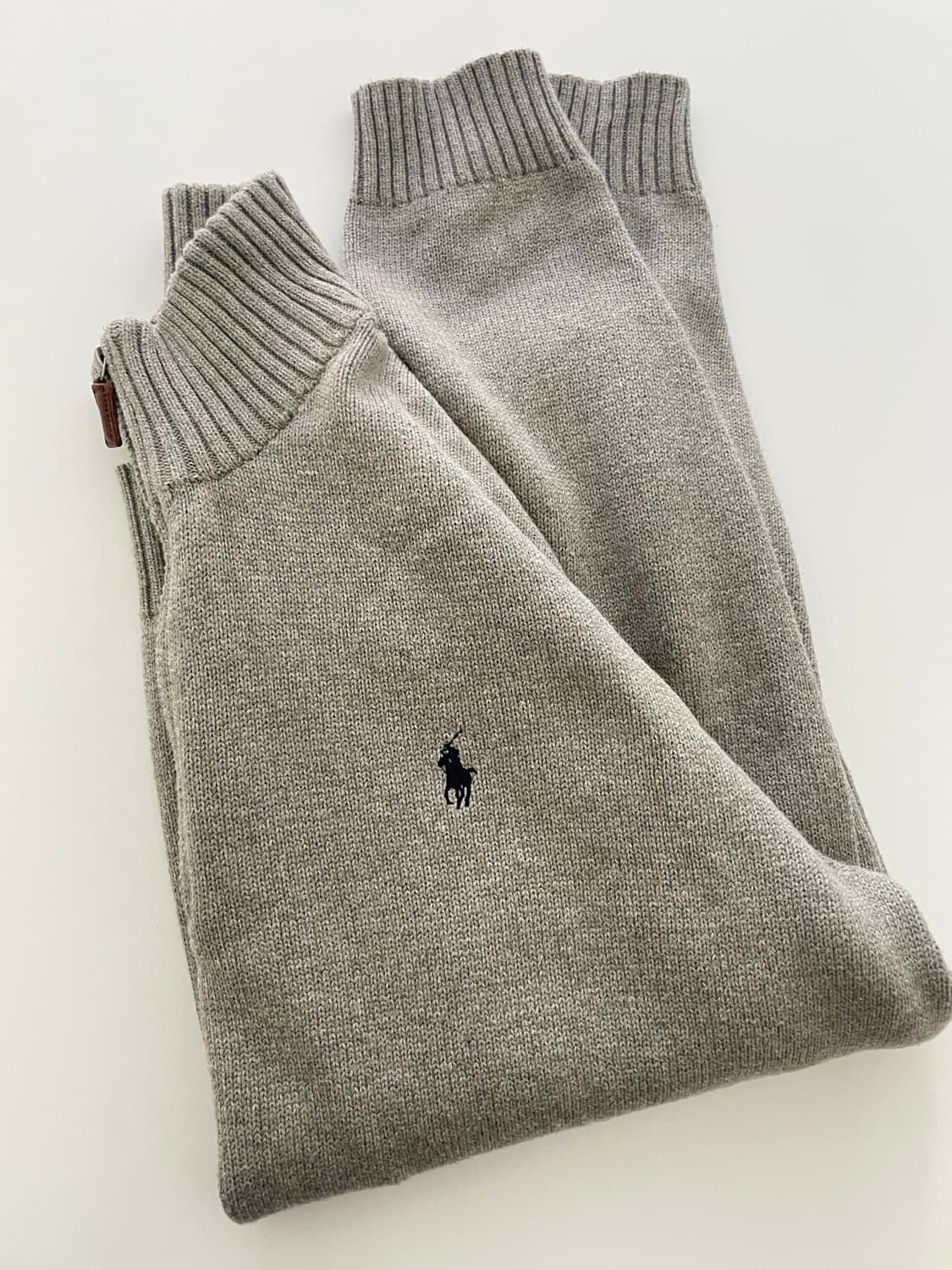 Polo 폴로 랄프로렌 반집업 그레이 니트 XL 상품이미지3