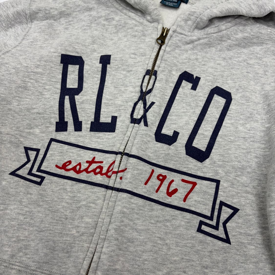 폴로랄프로렌 빈티지 성조기 후드집업 XL 상품이미지3