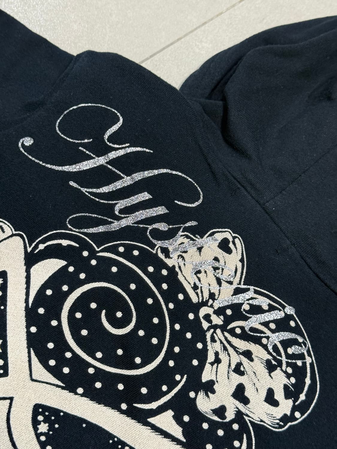 히스테릭 글래머 아카이브 프릴 사선 지퍼 후드 집업 자켓 상품이미지6