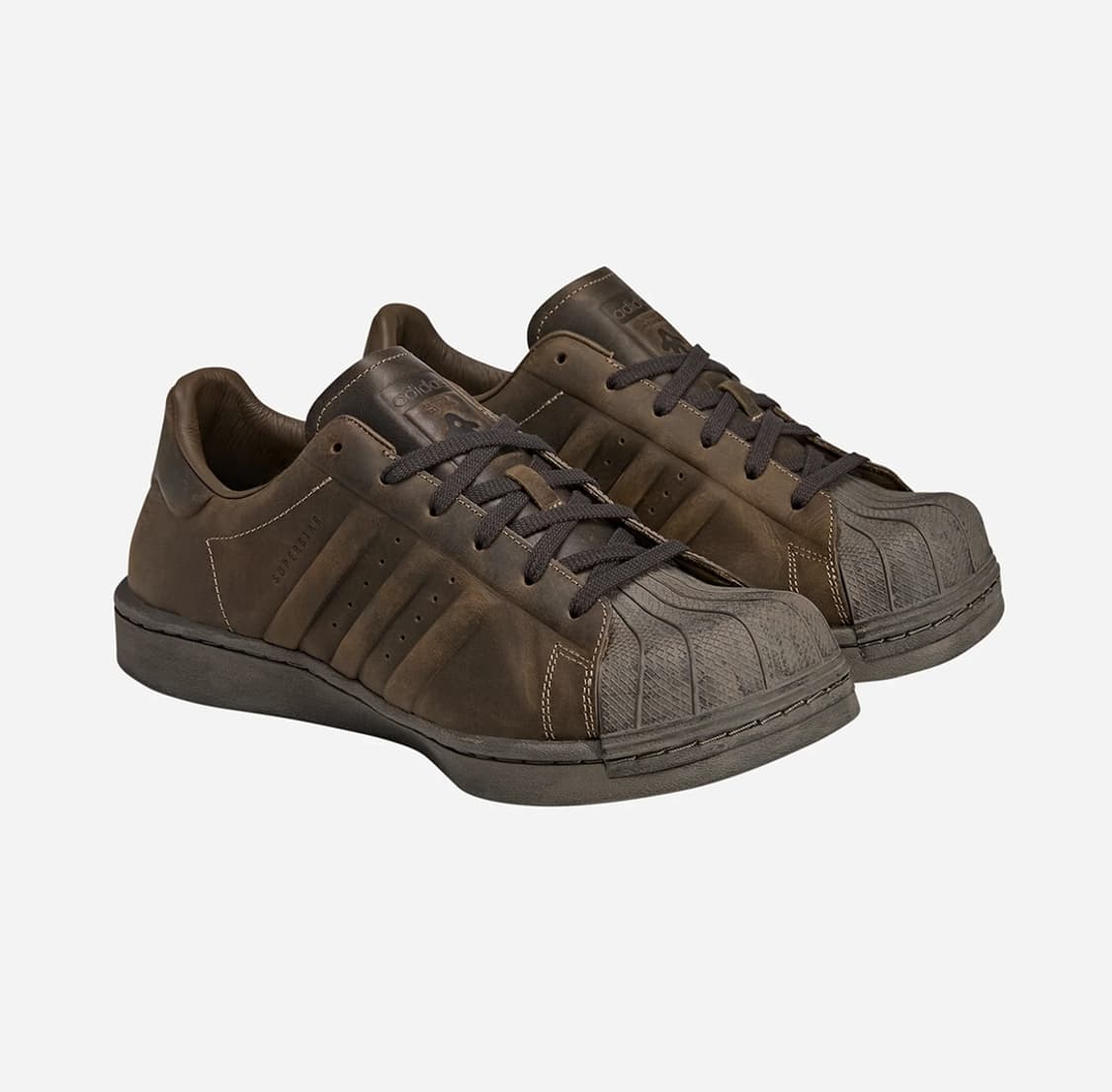 265 새제품) 아디다스 X AVAVAV 아바바브 슈퍼스타 브라운 상품이미지1