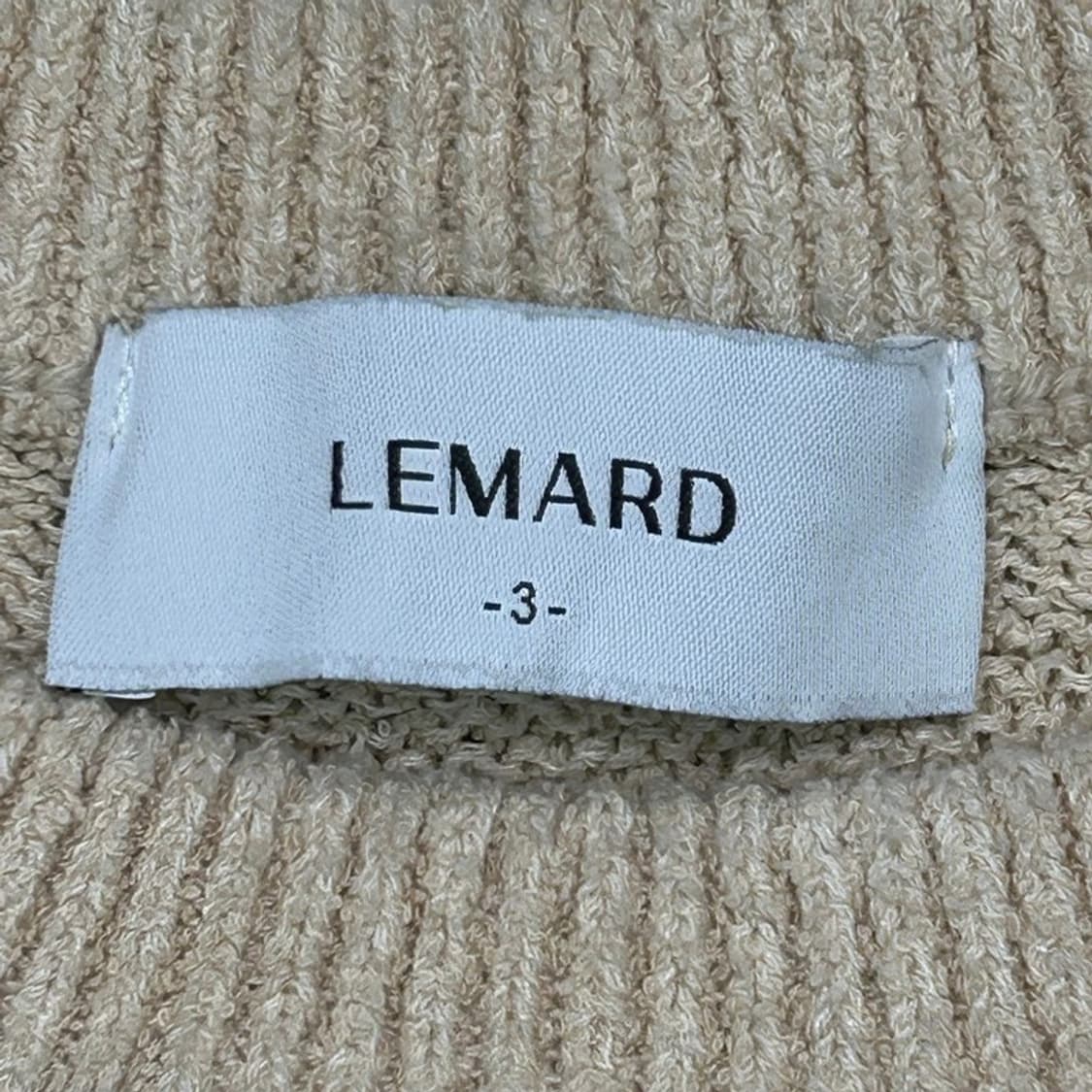 LEMARD 펀칭 하프 아이보리 니트티 3 상품이미지4