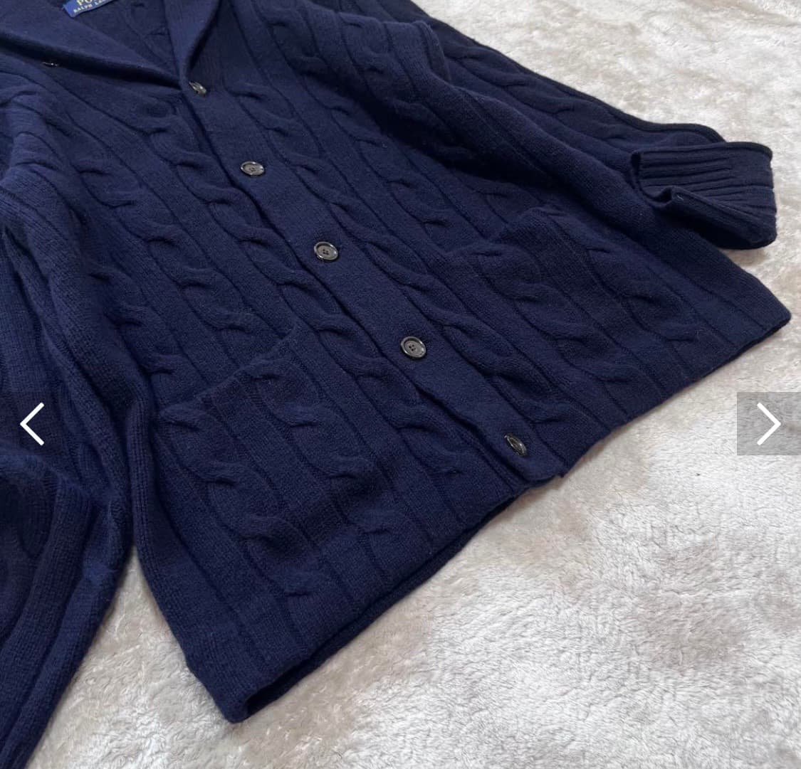 폴로 랄프로렌 케이블 니트 가디건(네이비/XS/95-100사이즈) 상품이미지3