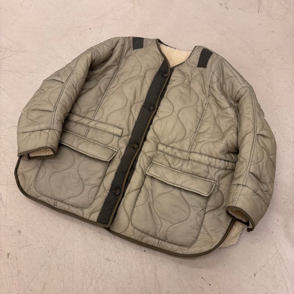 빈티지 양털 누빔 깔깔이 자켓 상품이미지1