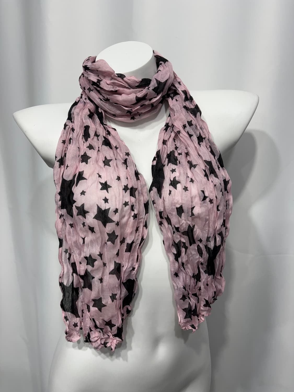 🎸핑크 스타 프린팅 스카프🎸 상품이미지4