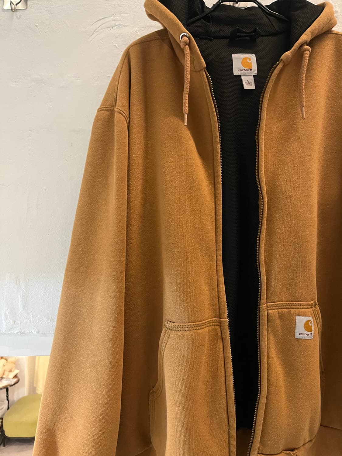 Carhartt 써멀 카멜 브라운 후드집업 L 상품이미지4