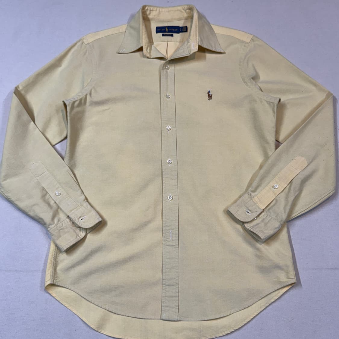 S) 폴로 랄프로렌 클래식핏 옥스포드 셔츠 옐로우 상품이미지2