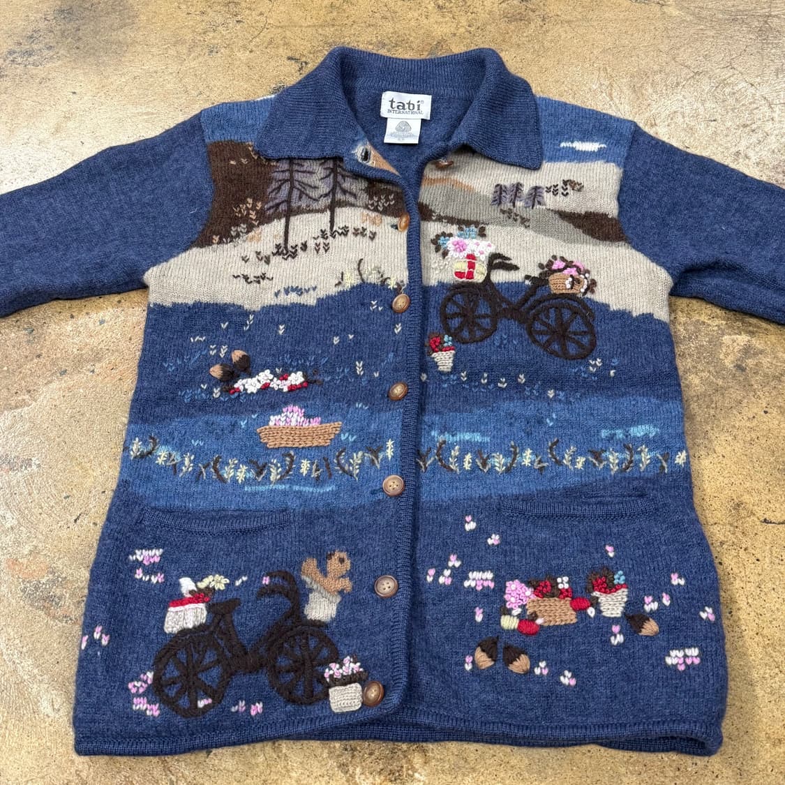 모리 빈티지 니트 집업  상품이미지3