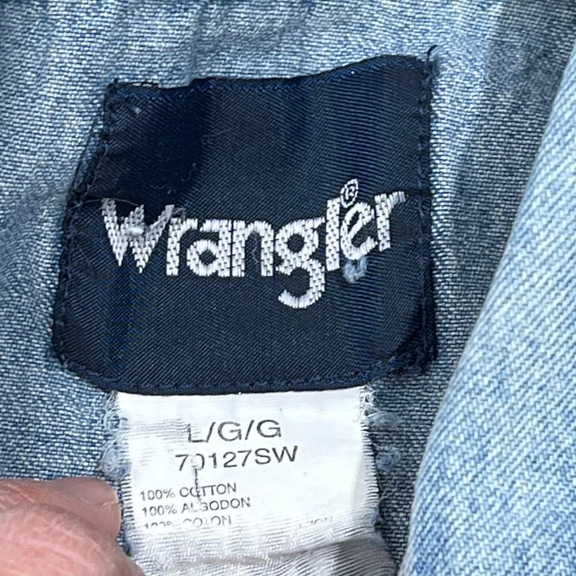 랭글러 워크 데님셔츠 s08975 상품이미지6