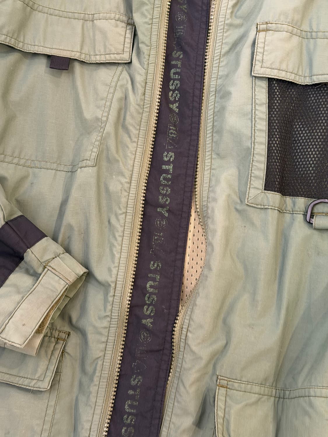 90s 스투시 아카이브 M65 나일론 유틸리티 핕드자켓 올리브 상품이미지6