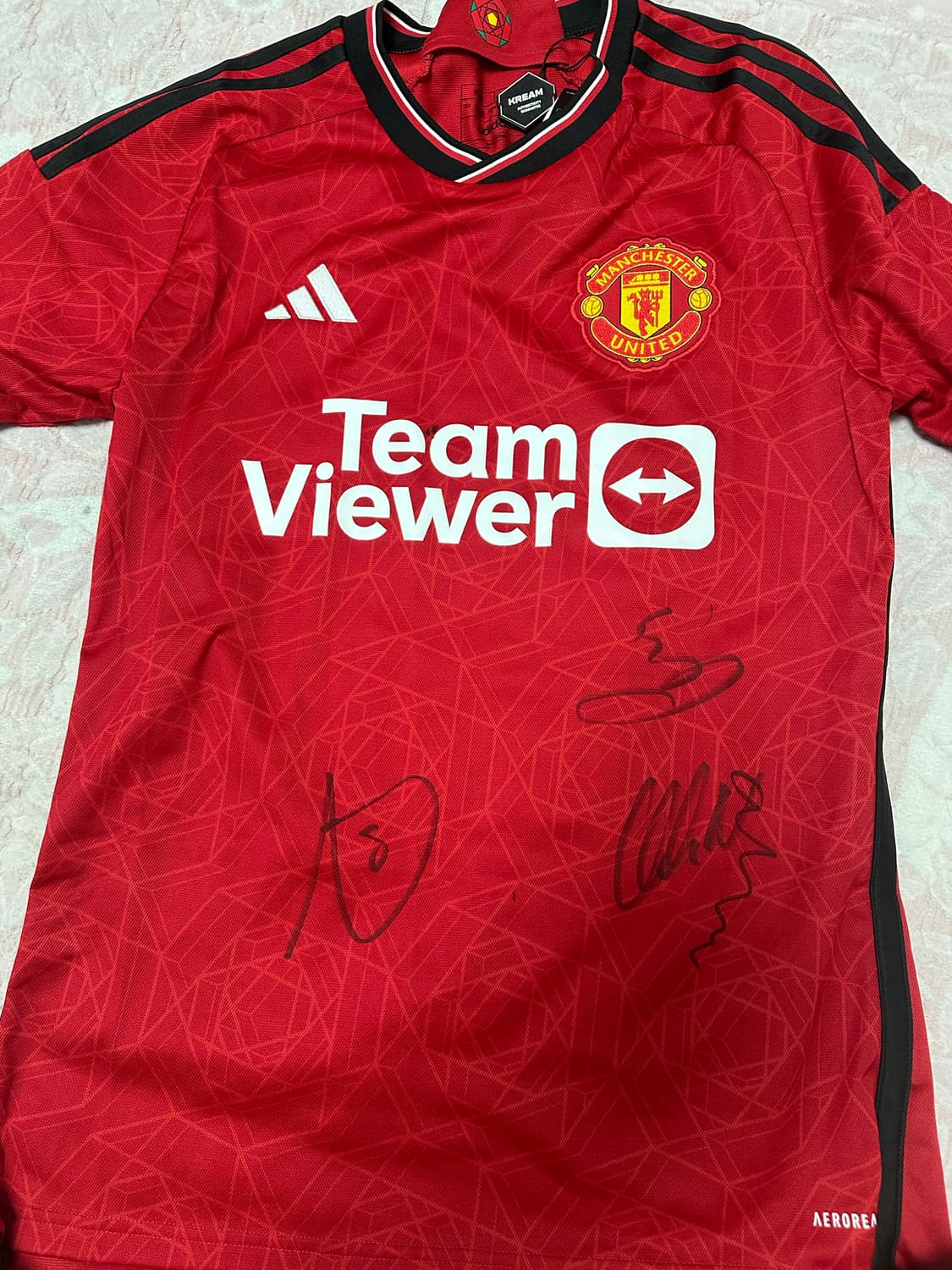 아디다스 맨체스터 유나이티드 2023/24 홈 저지 팀 컬리지에이트 레드 상품이미지1