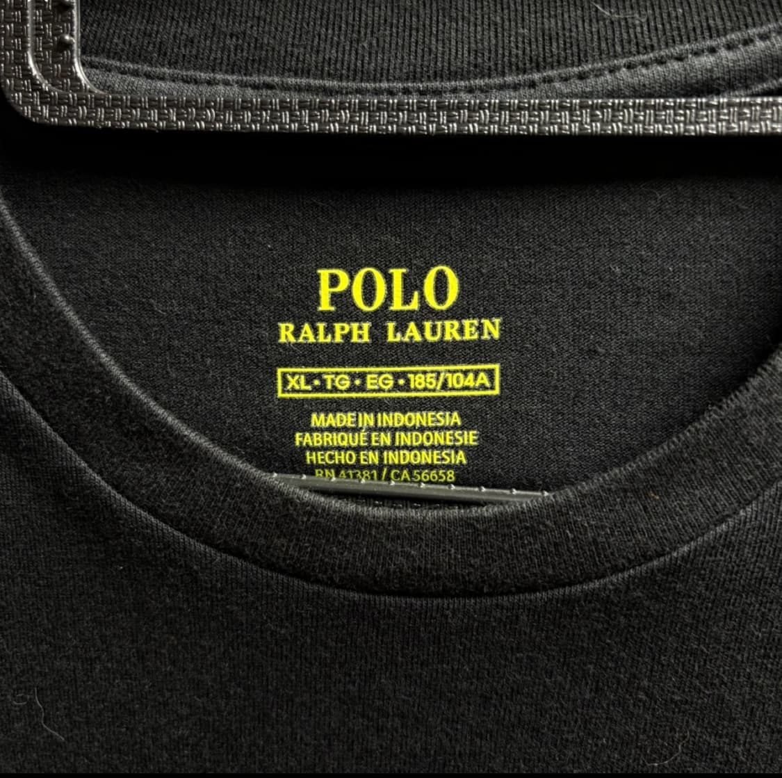 폴로 랄프로렌 블랙반팔티 XL 상품이미지4