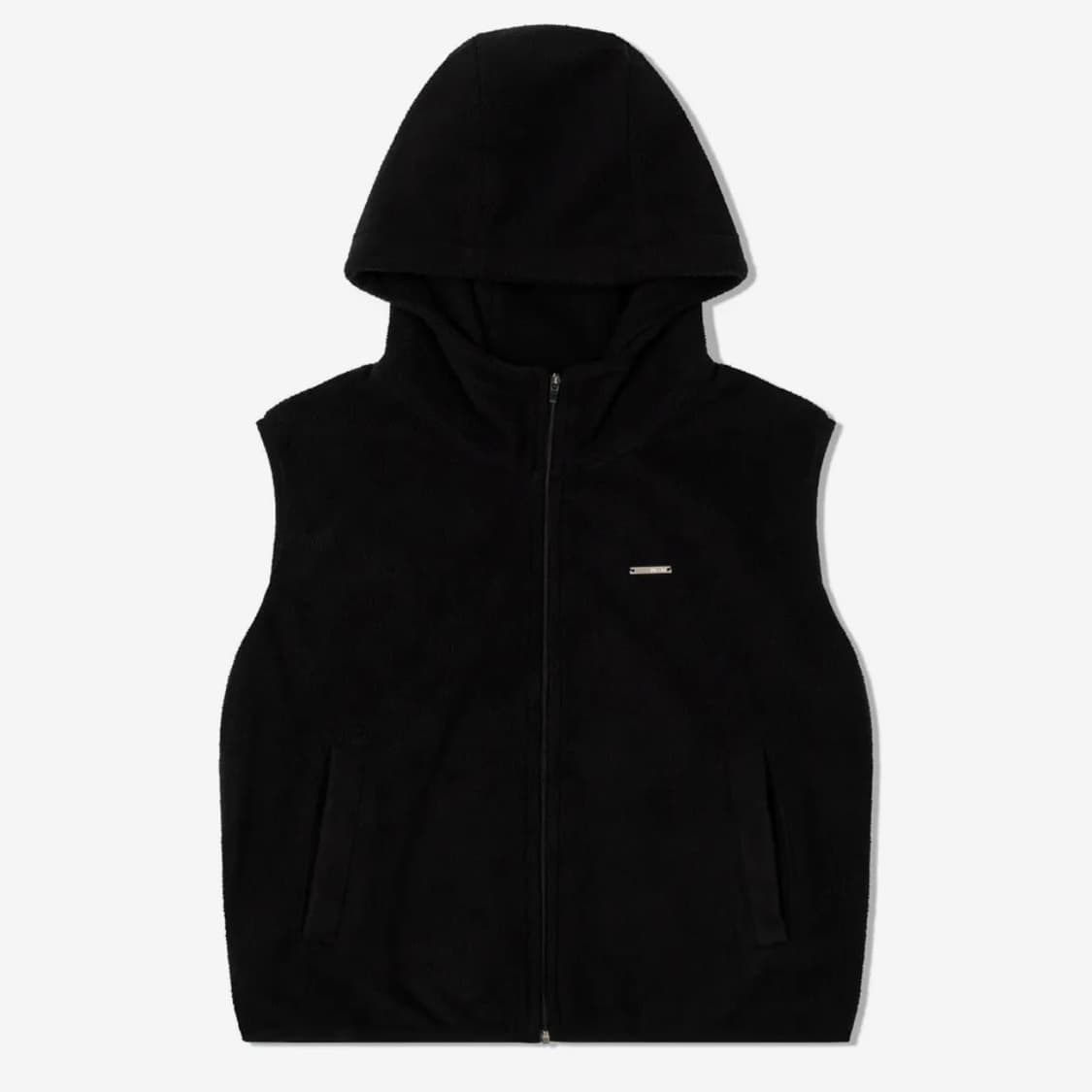 미세키서울  hoodie zip-up vest BLACK(OS) 상품이미지1