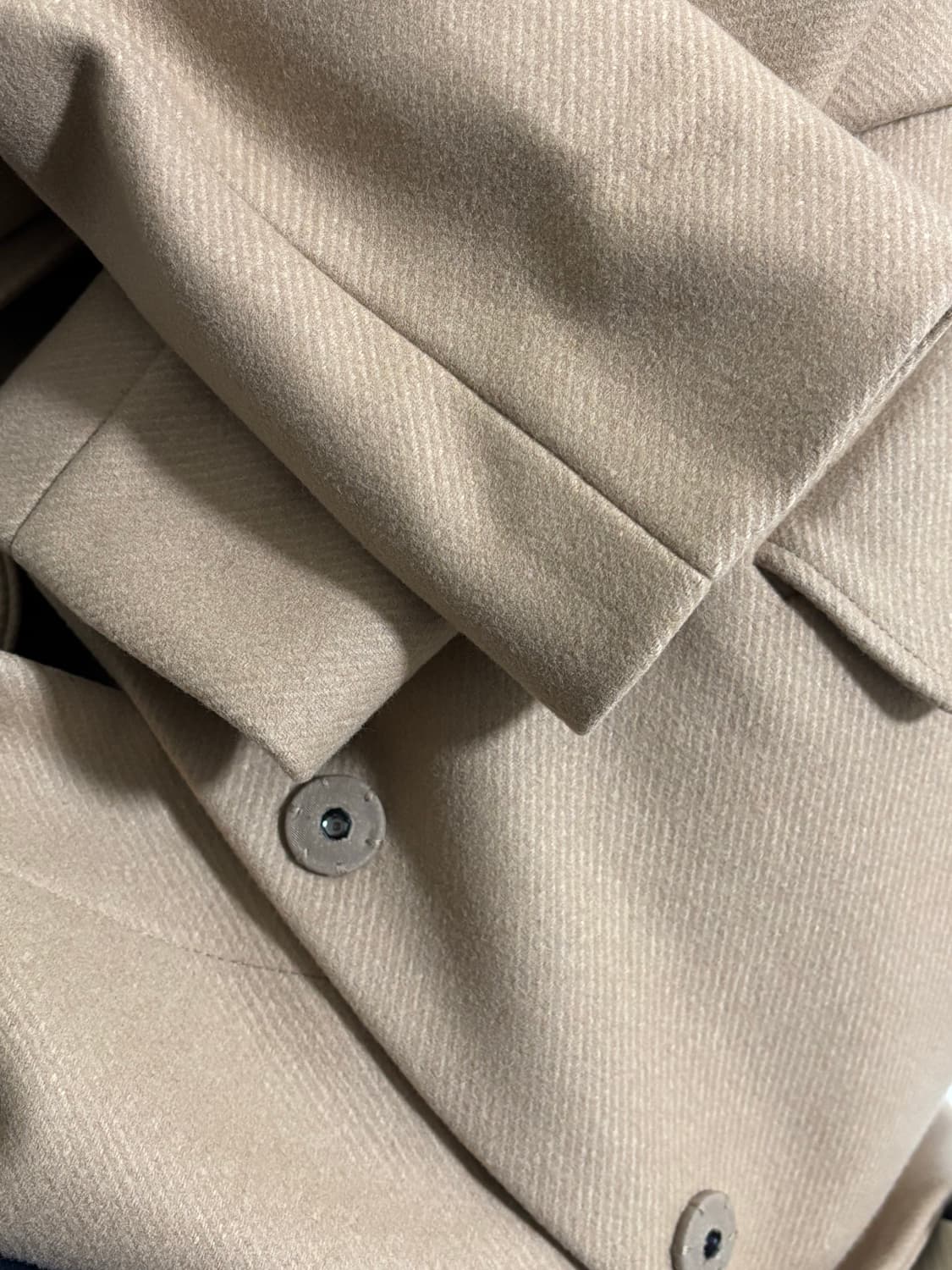 민트급)띠어리 여성 울캐시미어 롱코트P사이즈/살색톤베이지 상품이미지6