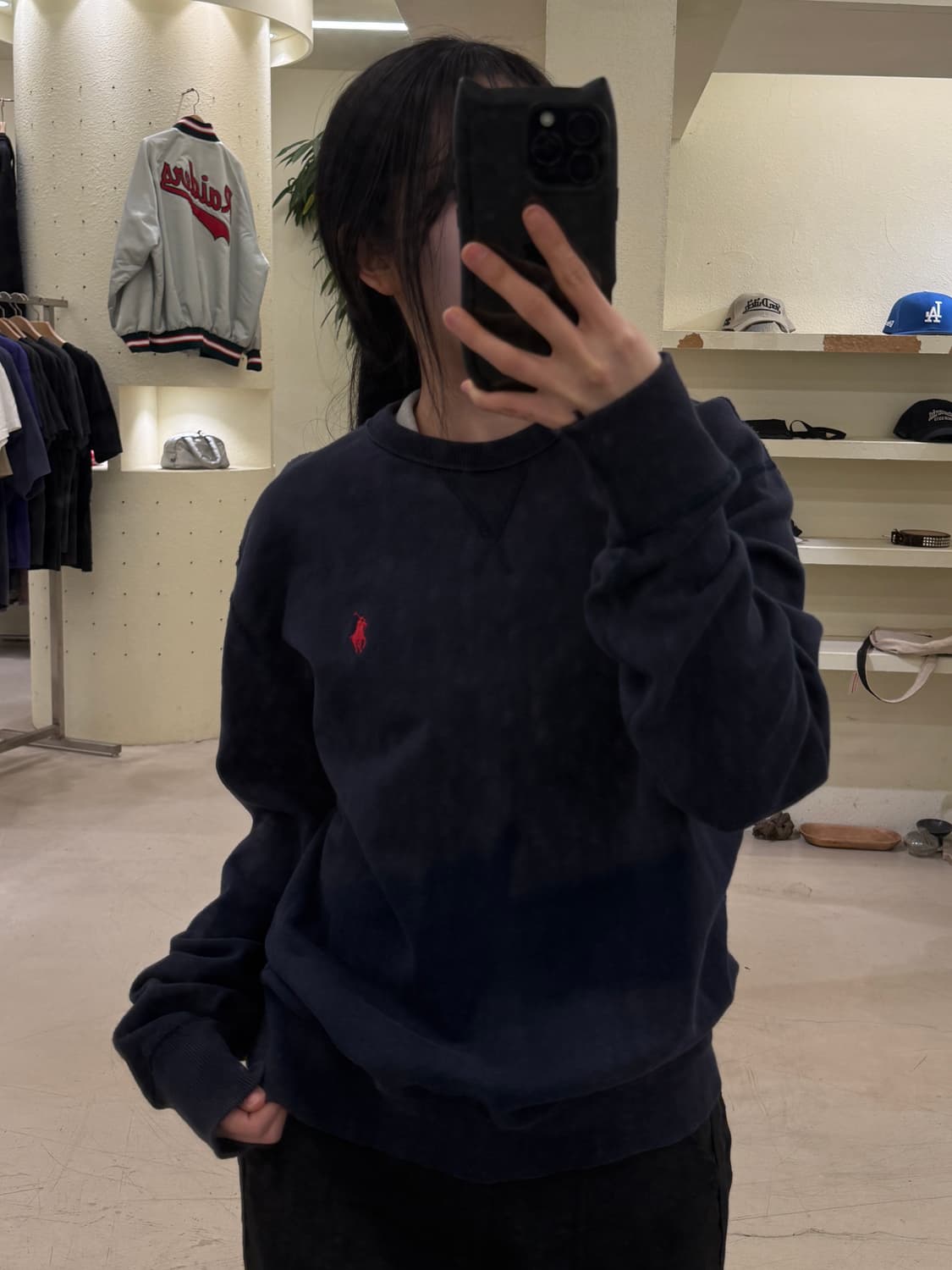 폴로 랄프로렌 레드 포니 스웻 셔츠  U13 상품이미지1