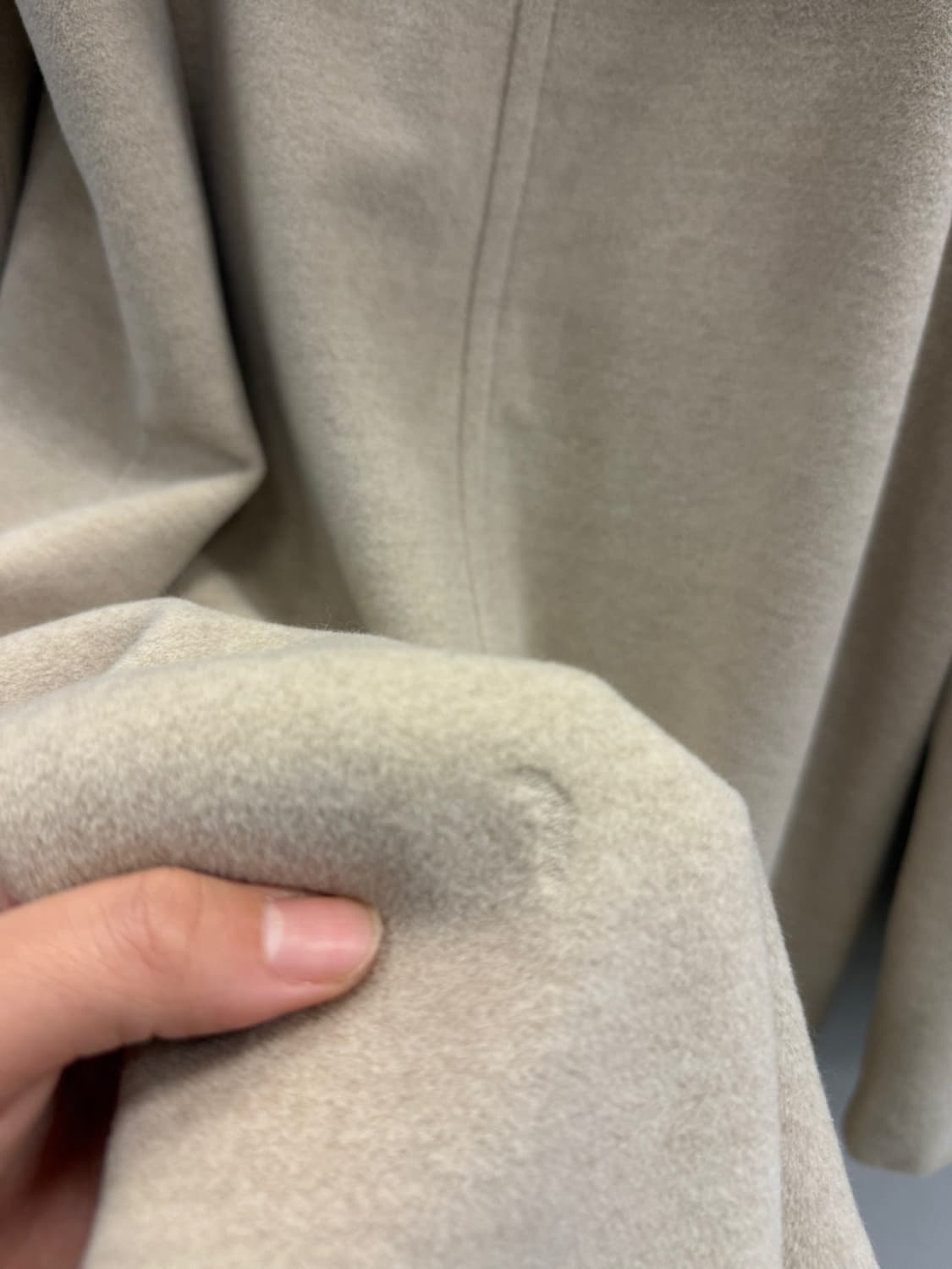 알레그리 알레그리 앙고라 혼방 후드 롱코트 (베이지) 상품이미지6