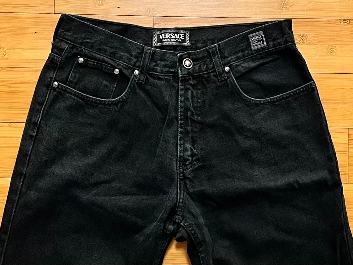 베르사체 블랙진 데님팬츠 W34 L32 상품이미지3