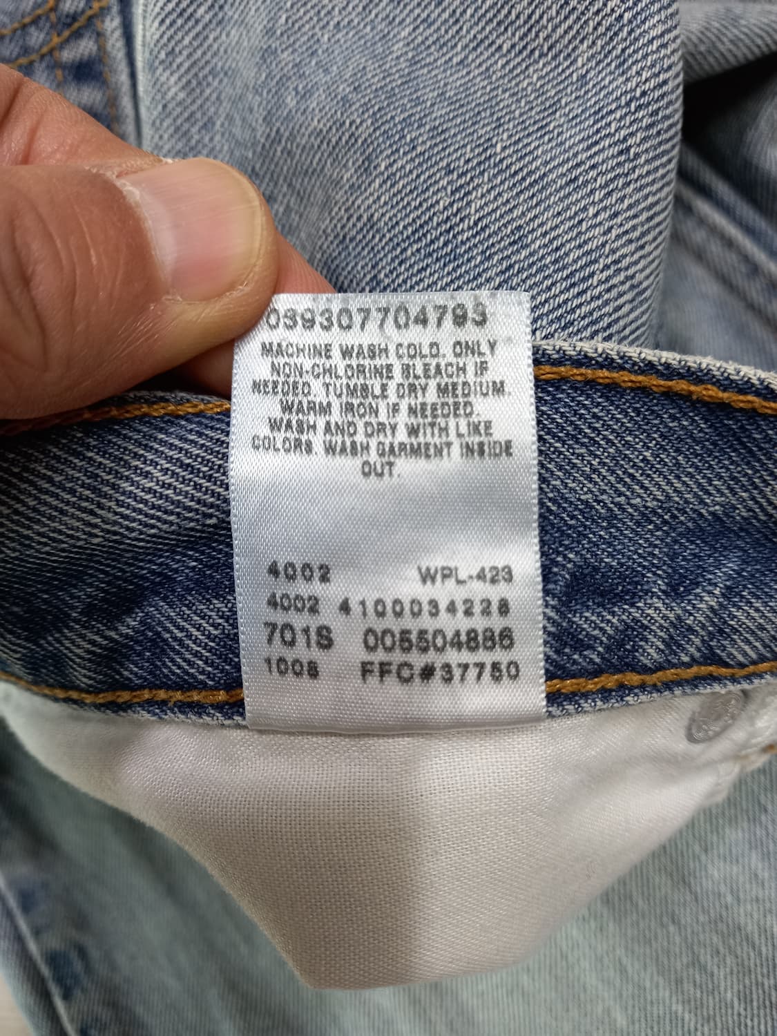 32 00's 리바이스550 Mexico 세미와이드진 연청 32-256 상품이미지10