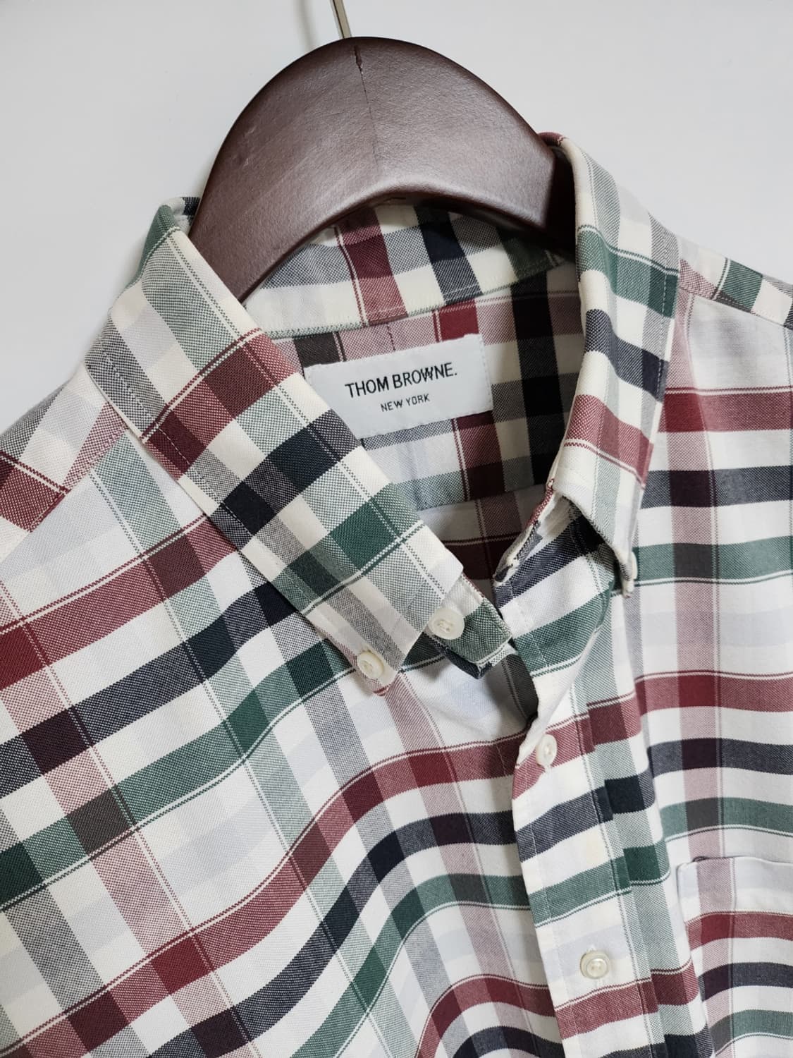 [3] 톰브라운 체크 사선완장 옥스포드 셔츠 MWL157 8498 상품이미지2