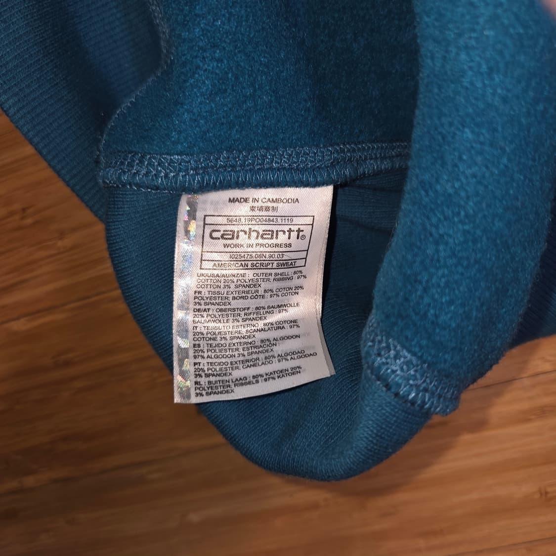칼하트 스몰로고 맨투맨 스웻셔츠 (실XL)
 상품이미지5