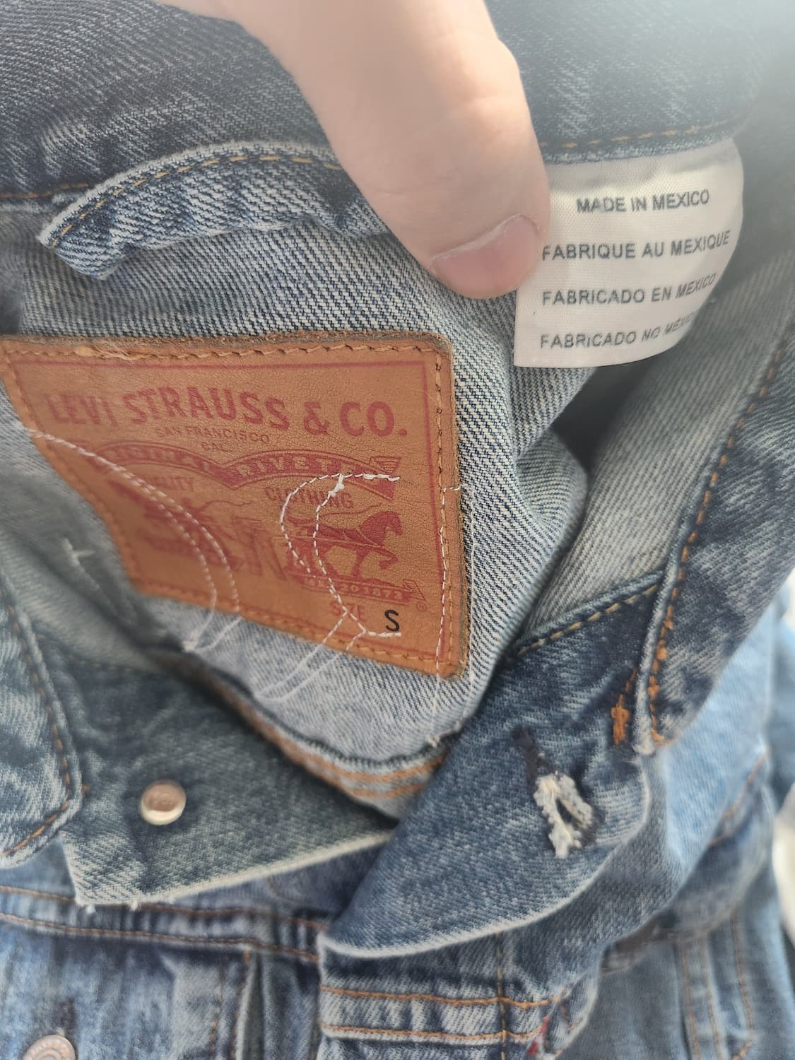 리바이스 커스텀 데님 자켓 S 상품이미지3