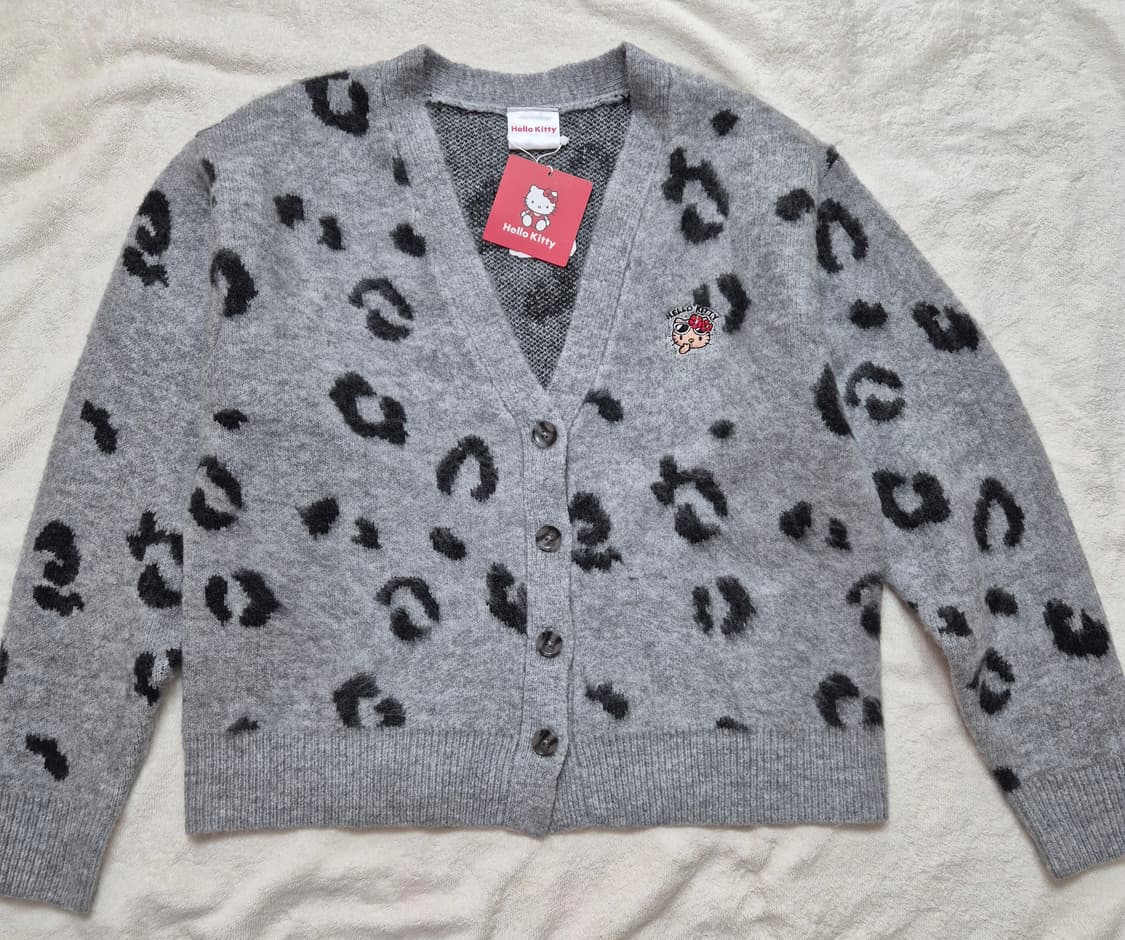 HELLO KITTY 헬로키티 레오파드 가디건 성인M 새상품 상품이미지2