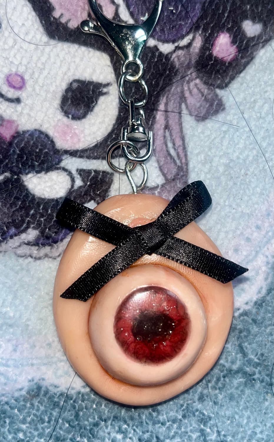 고스펑크 고딕 눈알 키링 서브컬쳐 emo 고스룩 상품이미지1